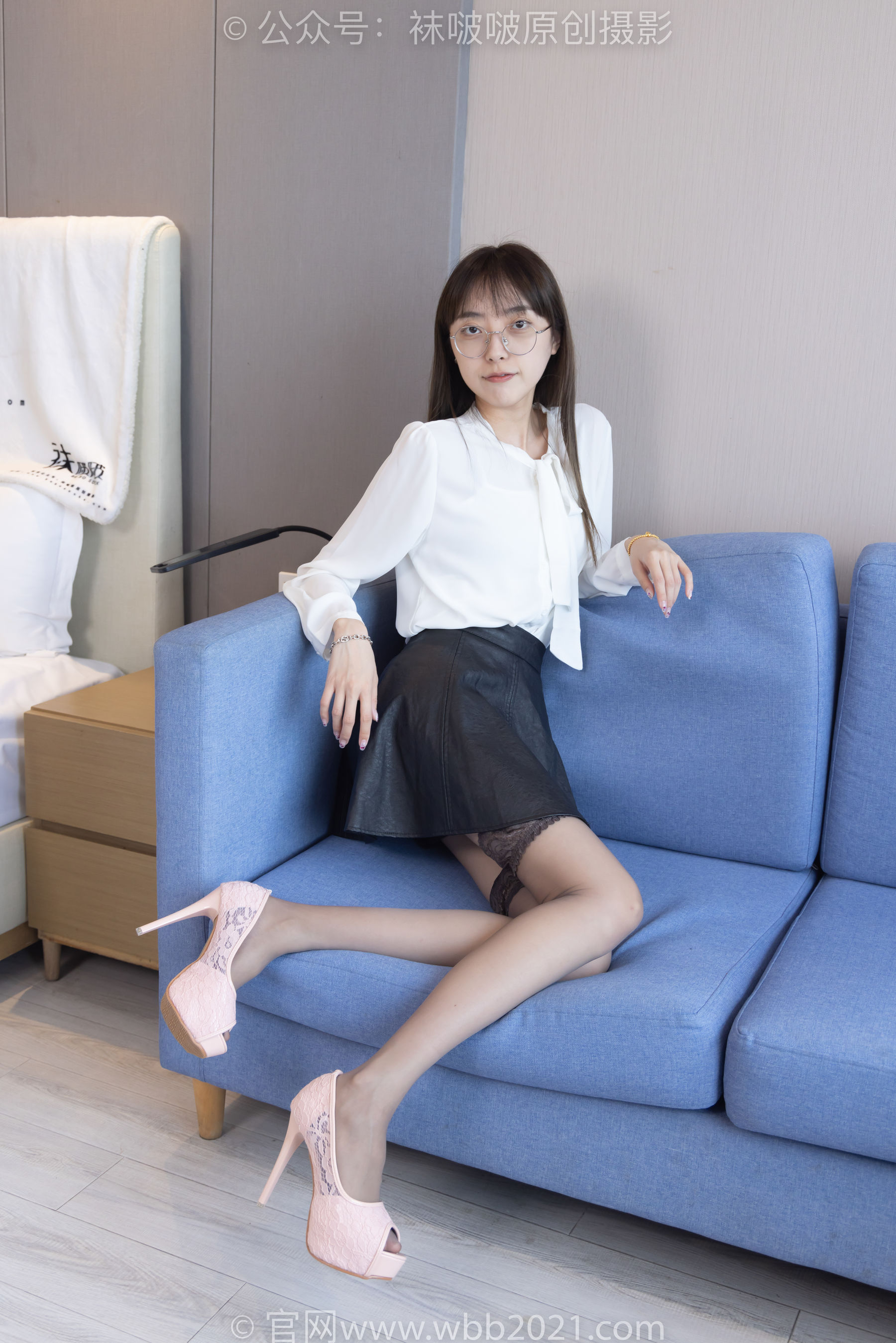 BoBoSocks袜啵啵 No.285 稚予 - 两双高跟鞋、灰丝大腿袜、黑丝大腿袜_第5张