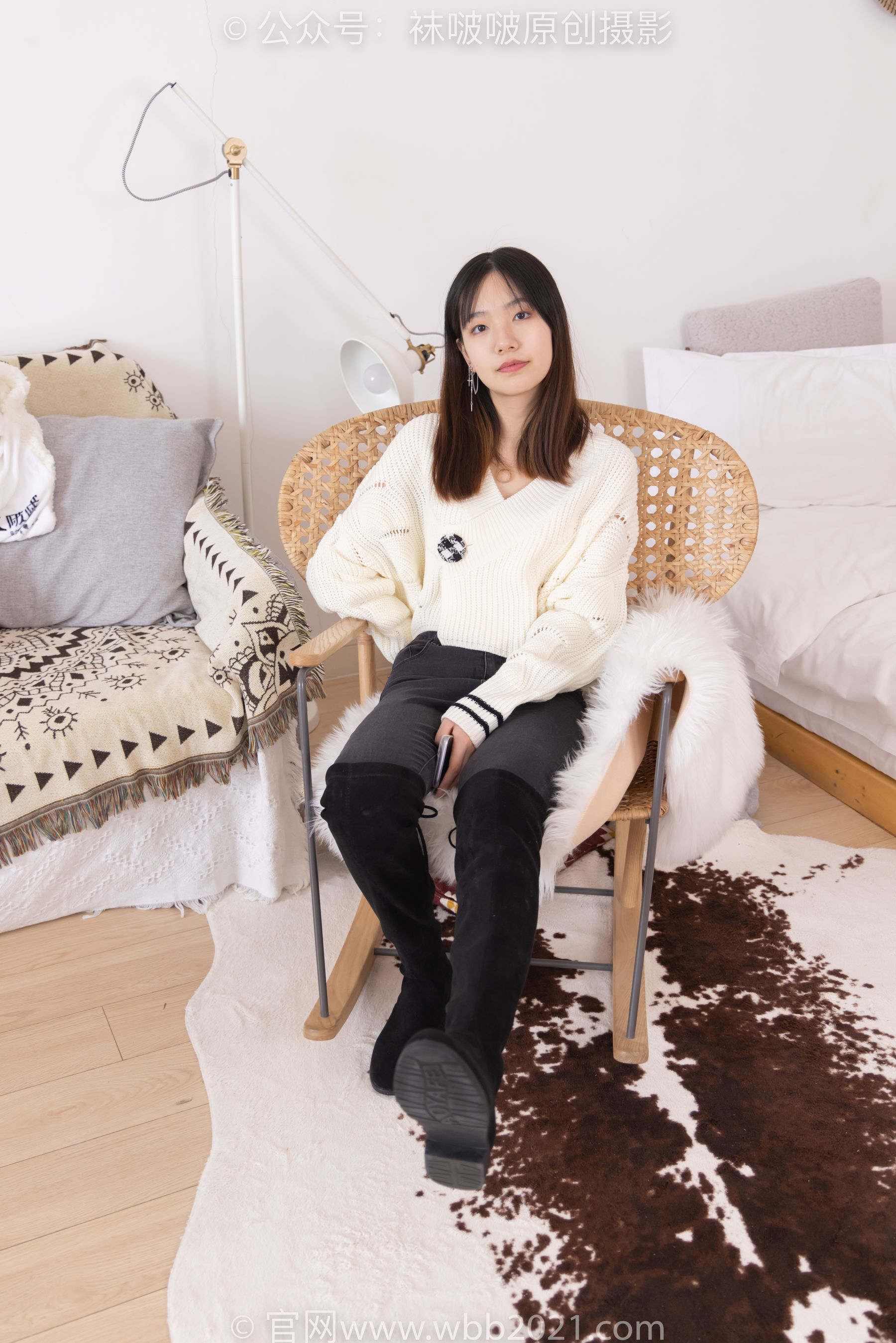 BoBoSocks袜啵啵 No.326 小甜豆 -长靴、油亮灰丝、裤里丝_第1张