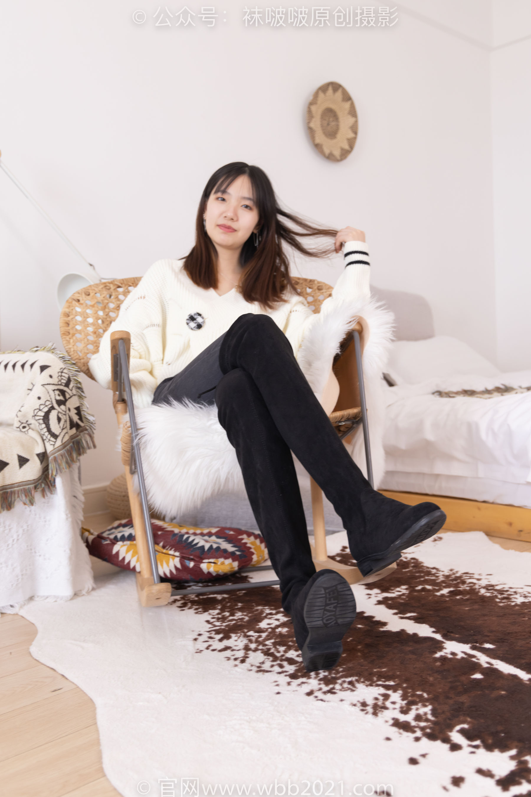 BoBoSocks袜啵啵 No.326 小甜豆 -长靴、油亮灰丝、裤里丝_第2张