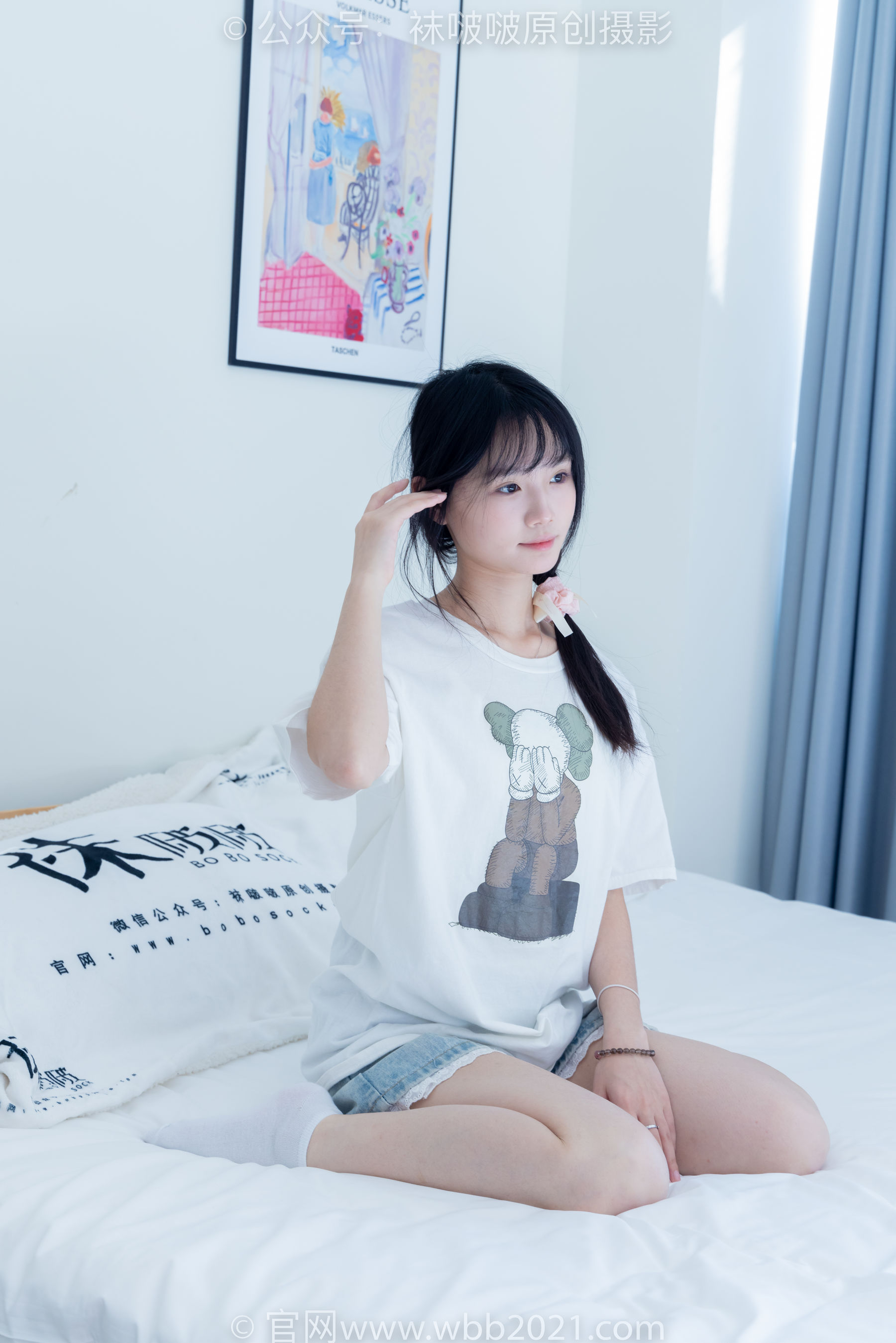 BoBoSocks袜啵啵 No.331 甜甜圈 -板鞋、白棉袜、裸足_第3张