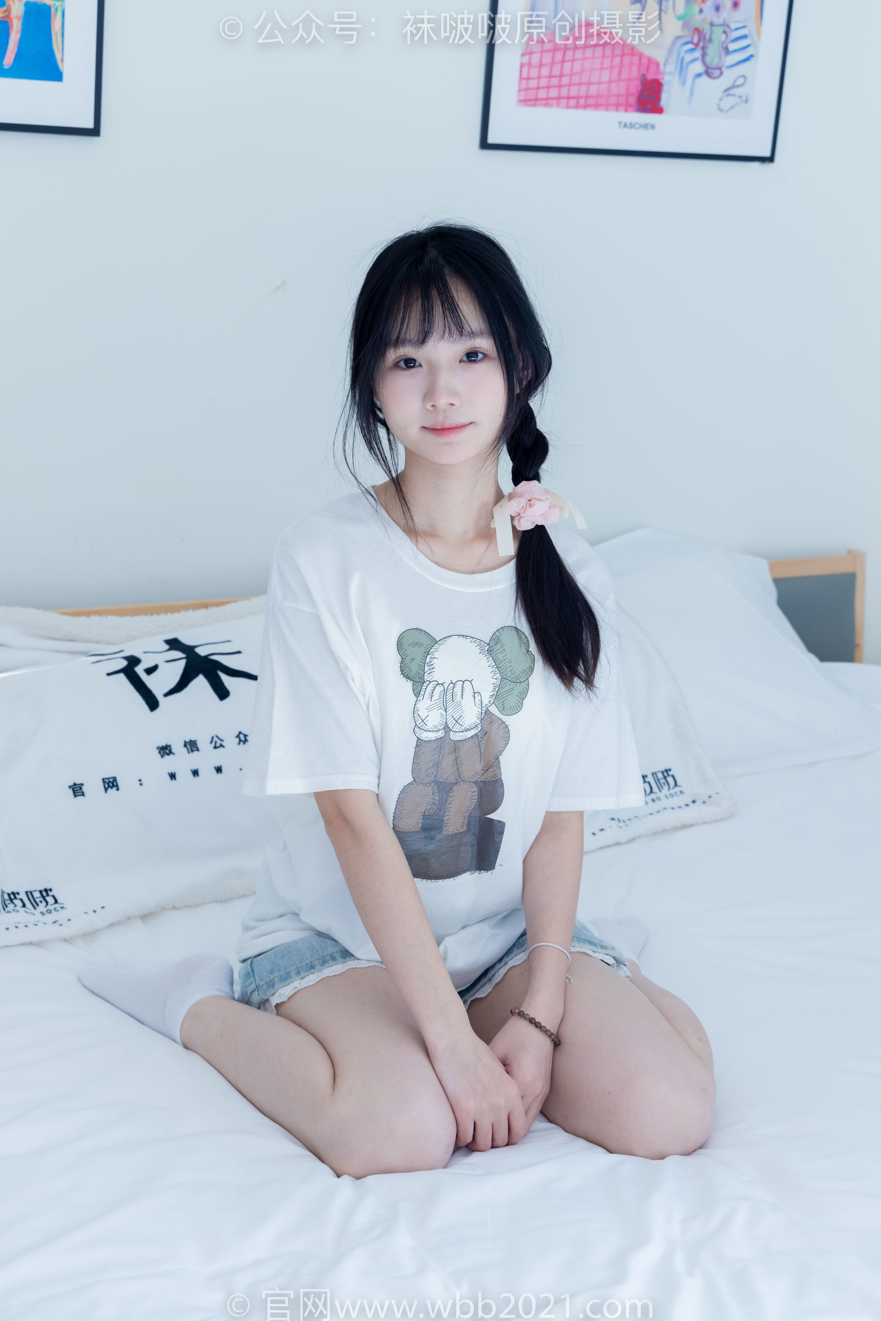 BoBoSocks袜啵啵 No.331 甜甜圈 -板鞋、白棉袜、裸足_第4张