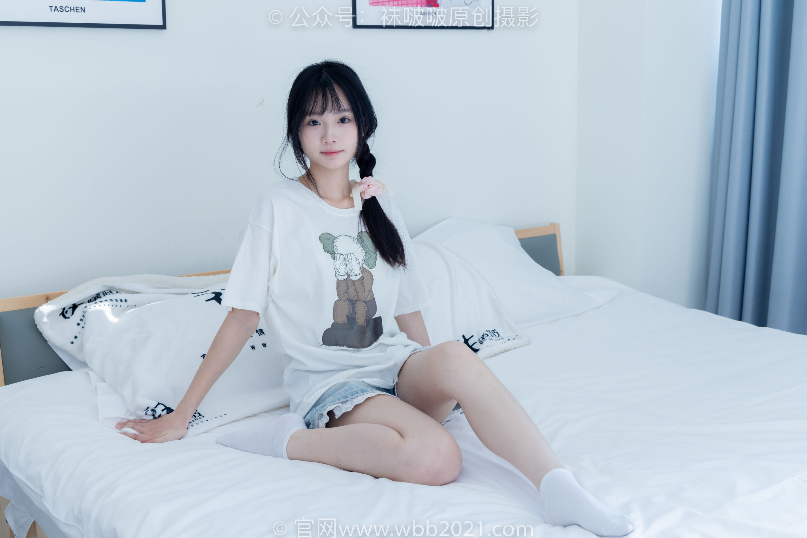 BoBoSocks袜啵啵 No.331 甜甜圈 -板鞋、白棉袜、裸足_第5张