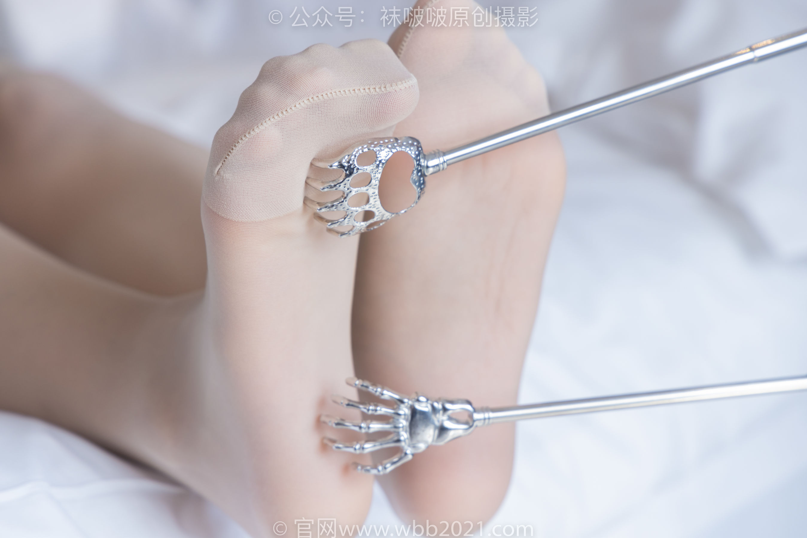 BoBoSocks袜啵啵 No.342 奶油 -平底鞋、肉丝、老头乐挠脚心剧情_第3张