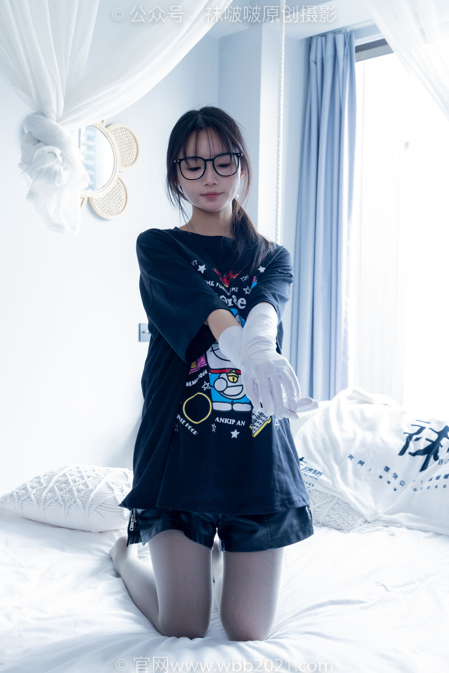 BoBoSocks袜啵啵 No.343 甜甜圈 -高跟长靴、黑丝打底、肉丝_第3张