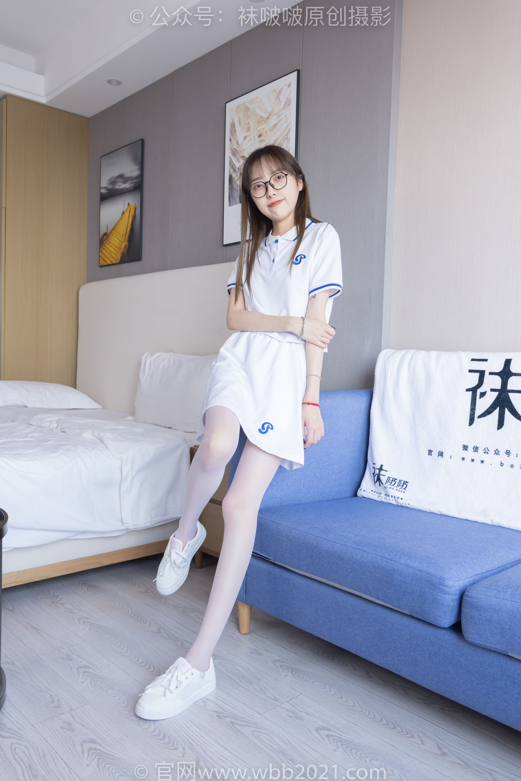 BoBoSocks袜啵啵 No.344 稚予 -板鞋、平底鞋、白丝_第1张