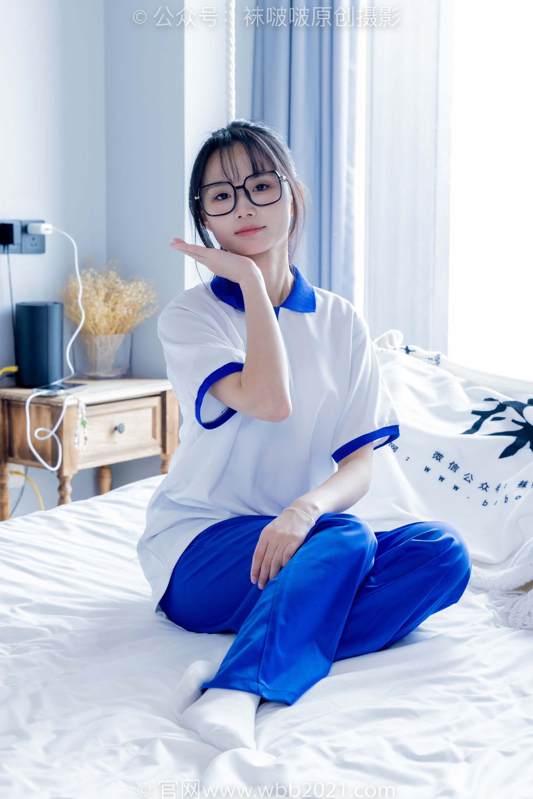 BoBoSocks袜啵啵 No.351 甜甜圈 -板鞋、白棉袜、肉丝、校服裤里丝_第3张