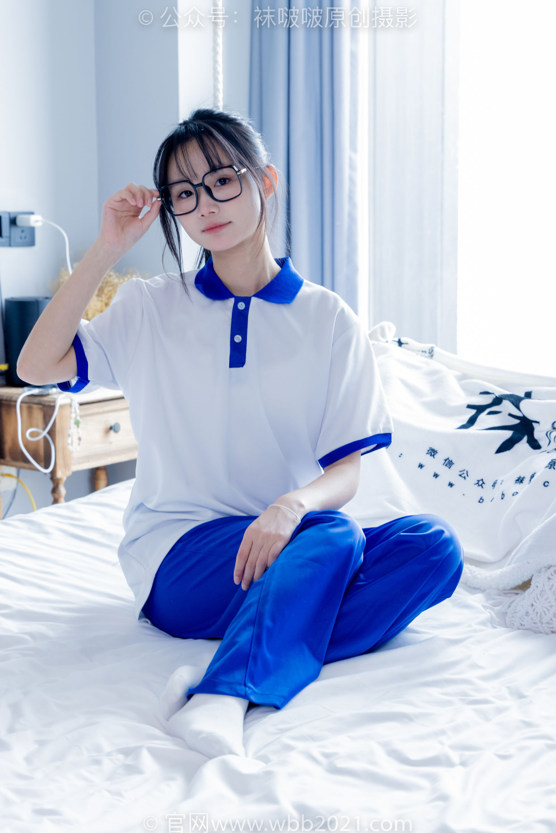 BoBoSocks袜啵啵 No.351 甜甜圈 -板鞋、白棉袜、肉丝、校服裤里丝_第4张