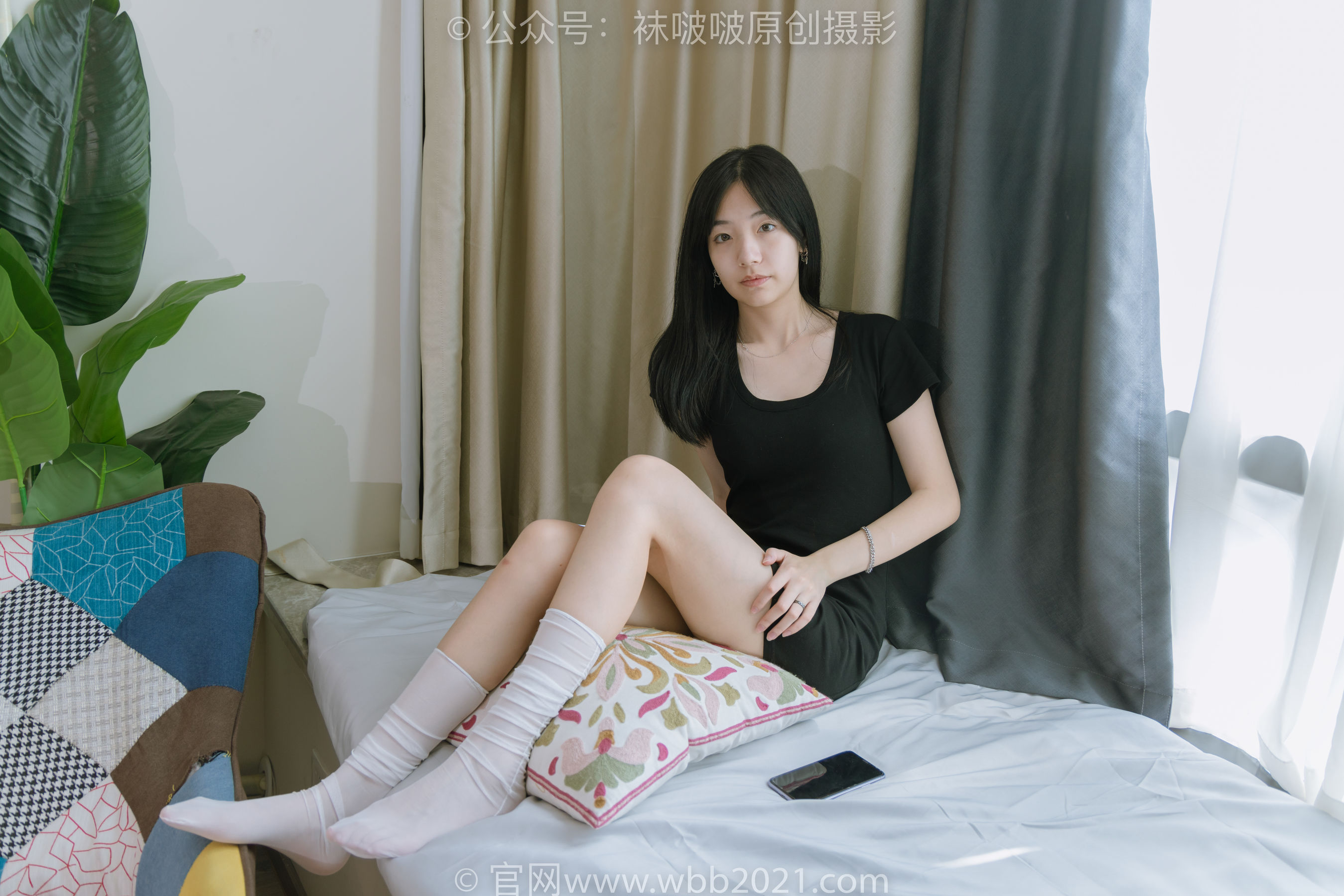 BoBoSocks袜啵啵 No.363 小甜豆 -两双平底鞋、黑色船袜、裸足_第4张