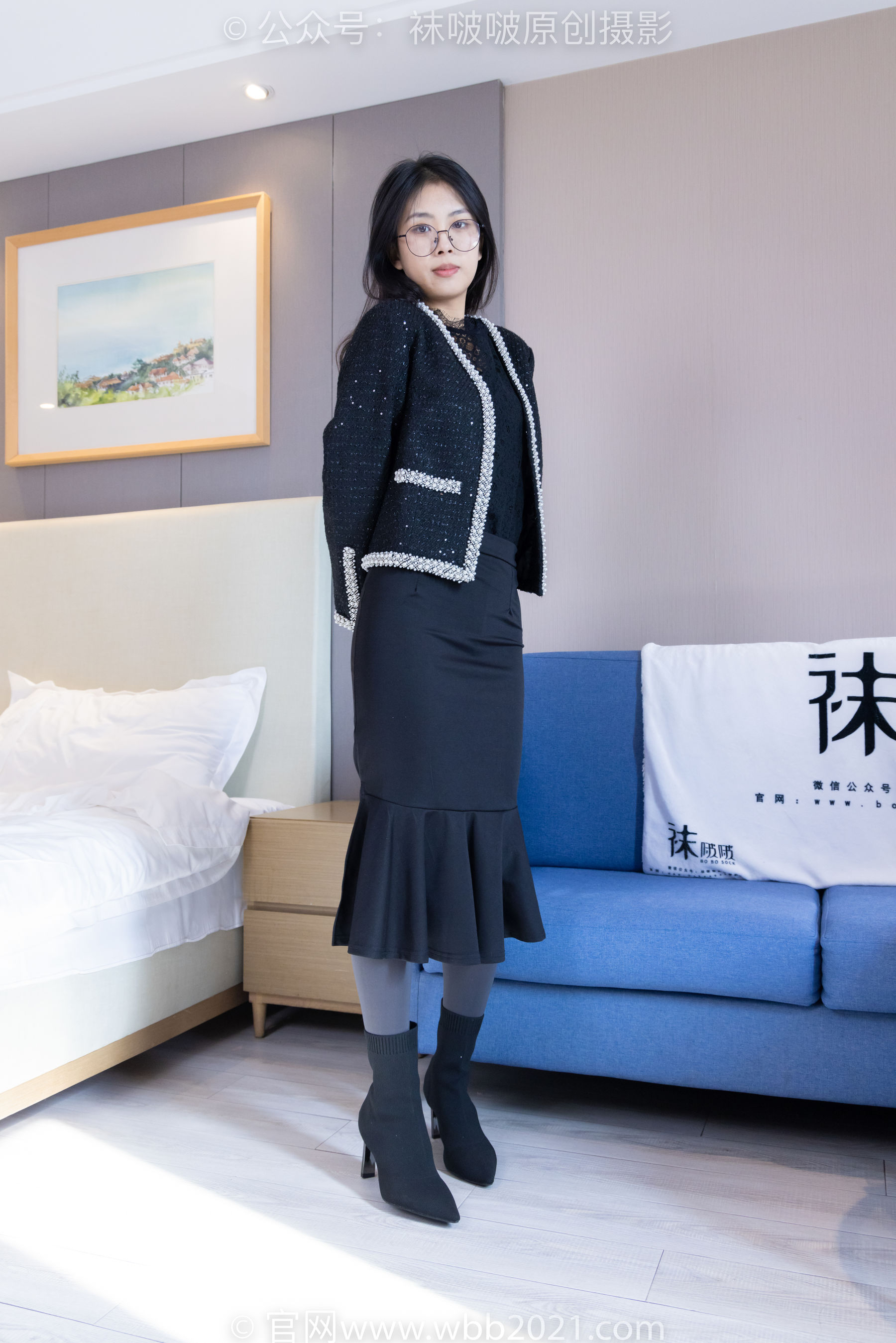 BoBoSocks袜啵啵 No.378 奶油 -短靴、运动鞋、厚黑丝、厚灰丝_第2张