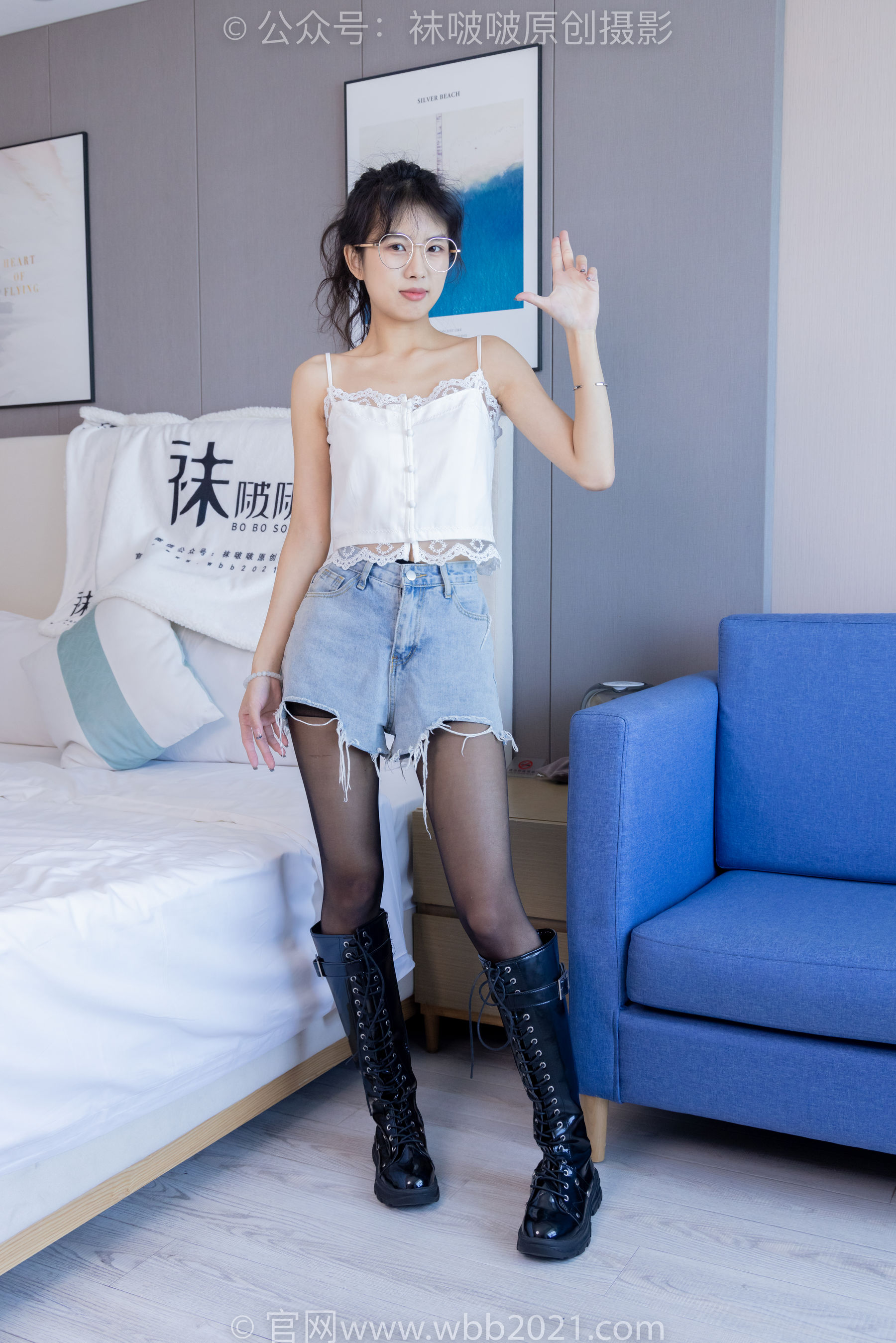 BoBoSocks袜啵啵 No.383 奶油 -长靴、高跟长靴、黑丝、网袜、裸足_第1张