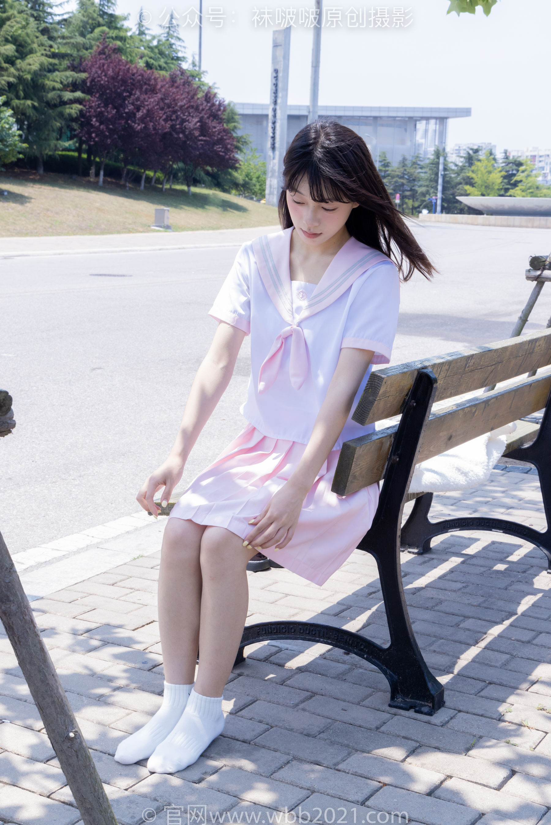 BoBoSocks袜啵啵 No.399 糯米 -皮鞋、白棉袜、jk制服_第5张