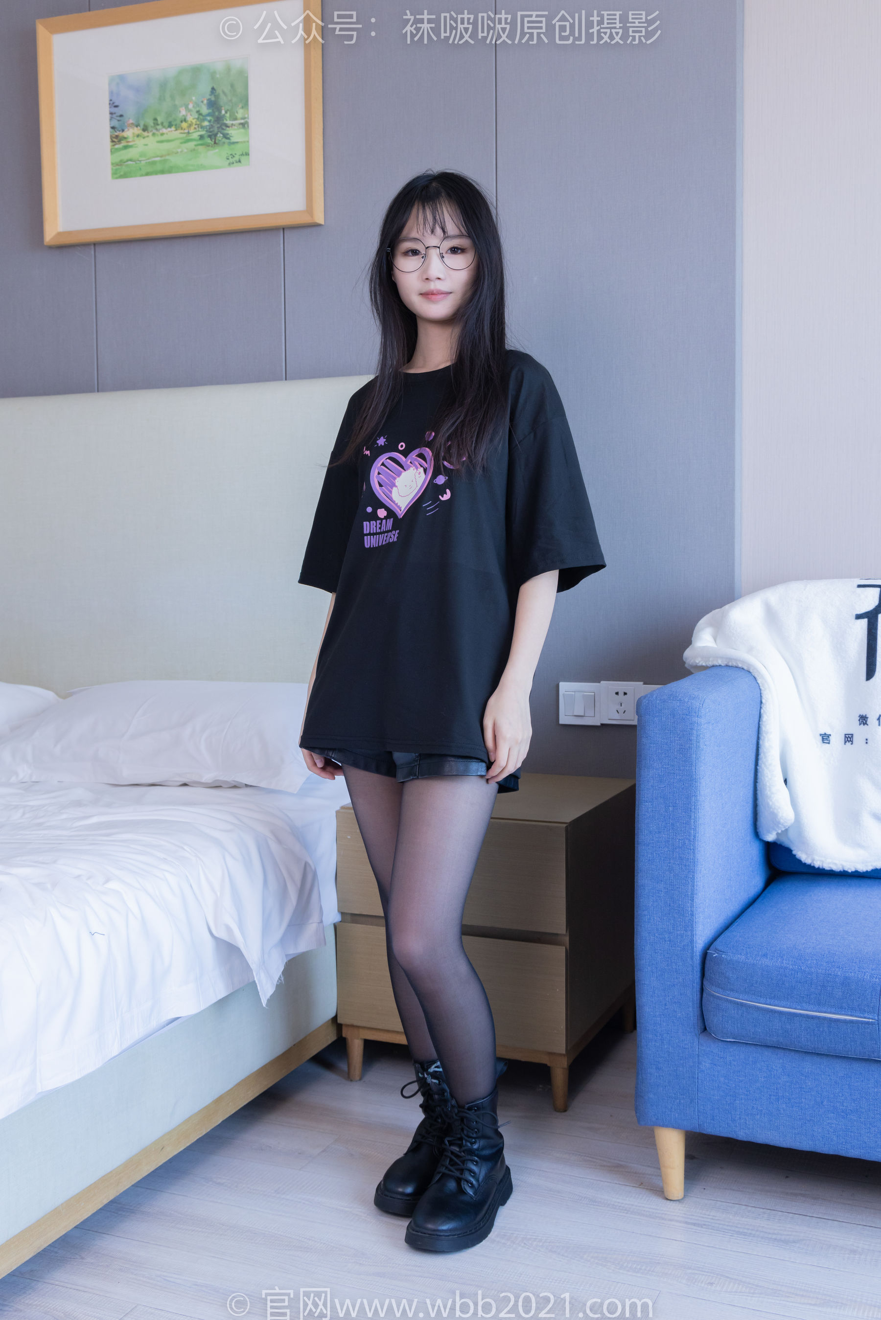 BoBoSocks袜啵啵 No.406 甜甜圈 -马丁靴、黑丝_第1张