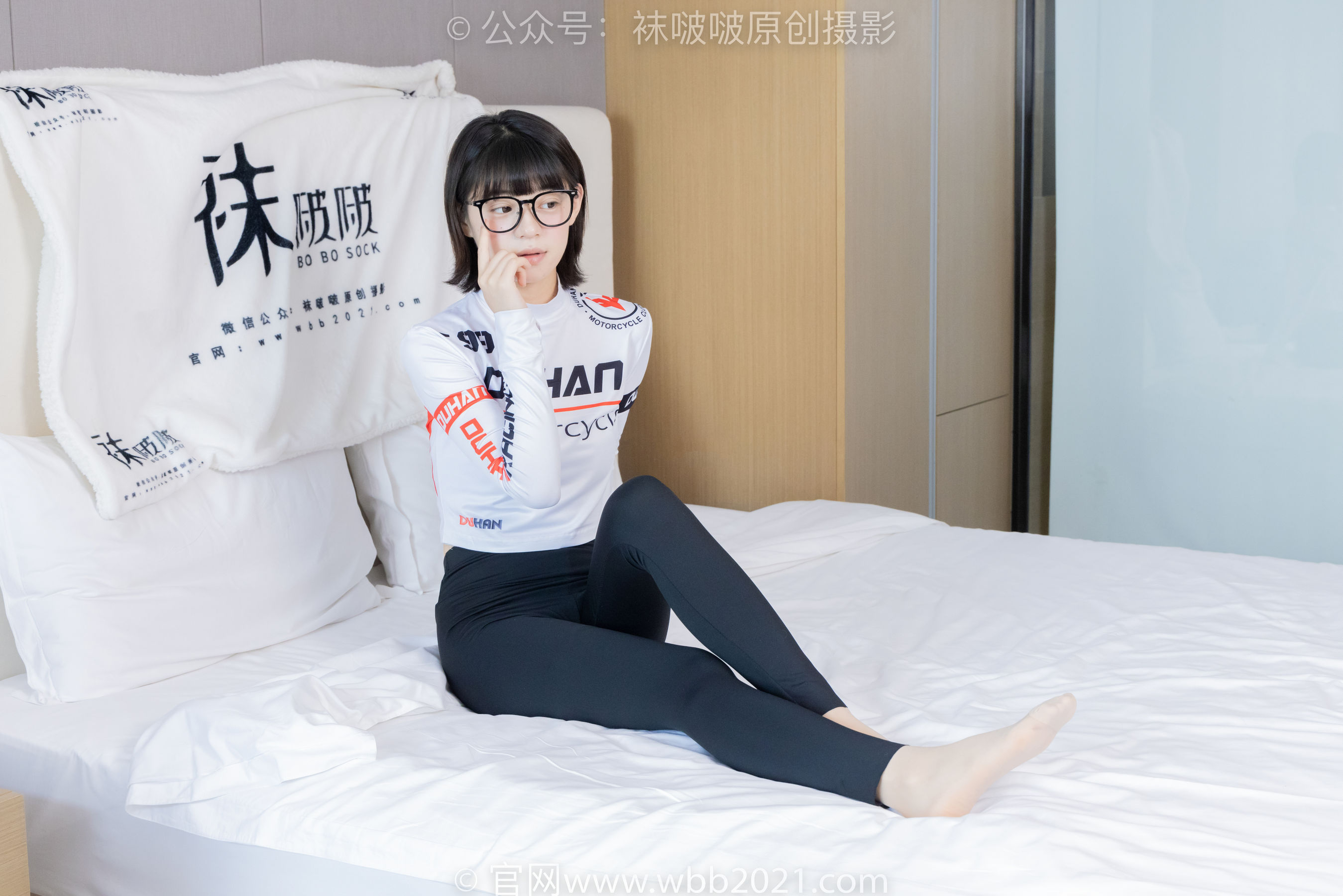 BoBoSocks袜啵啵 No.410 糯米 -运动鞋、白棉袜、肉丝、瑜伽裤裤里丝_第5张