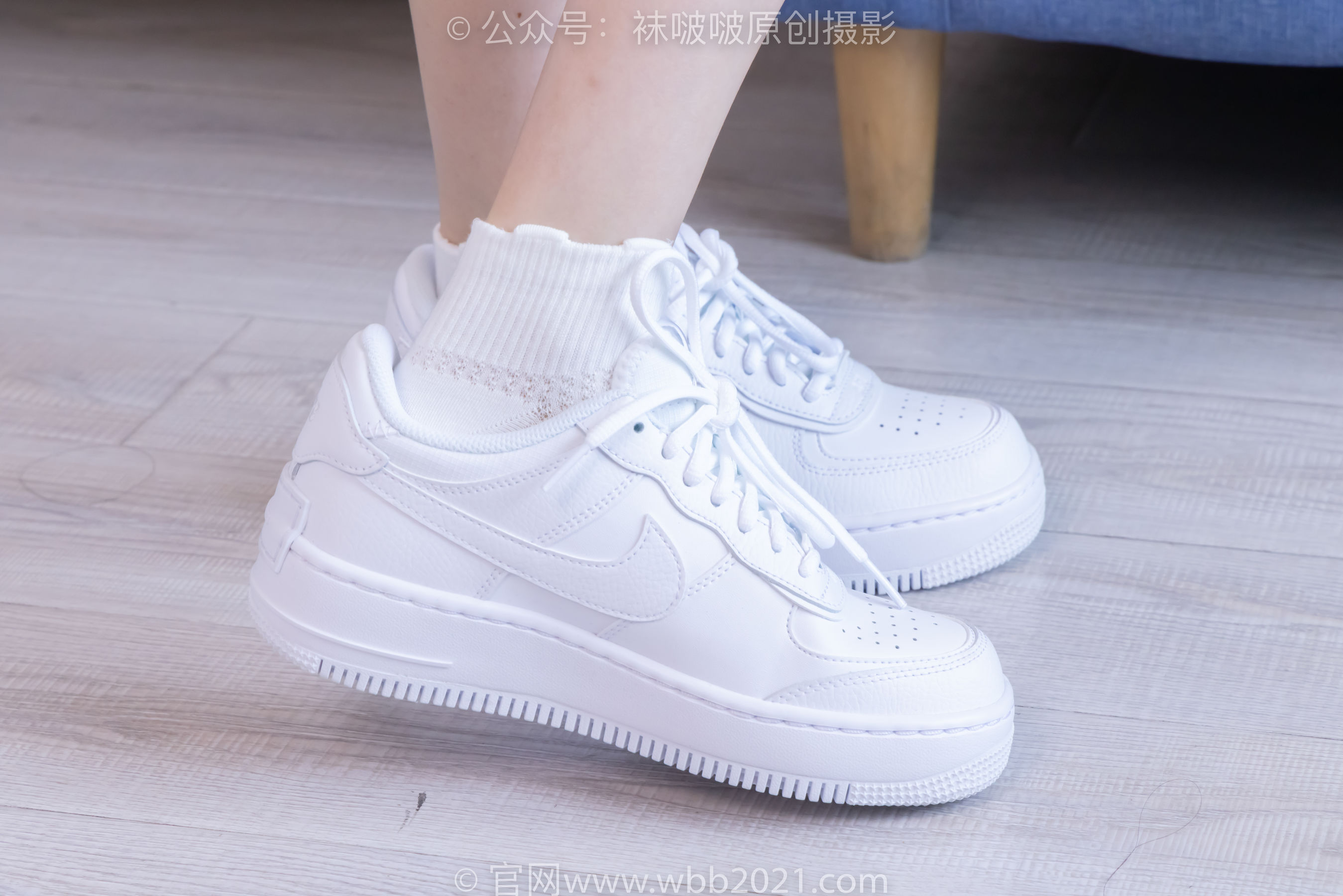 BoBoSocks袜啵啵 No.417 稚予 - 板鞋、白棉袜、裸足、裸足部分脚底抹精油_第2张