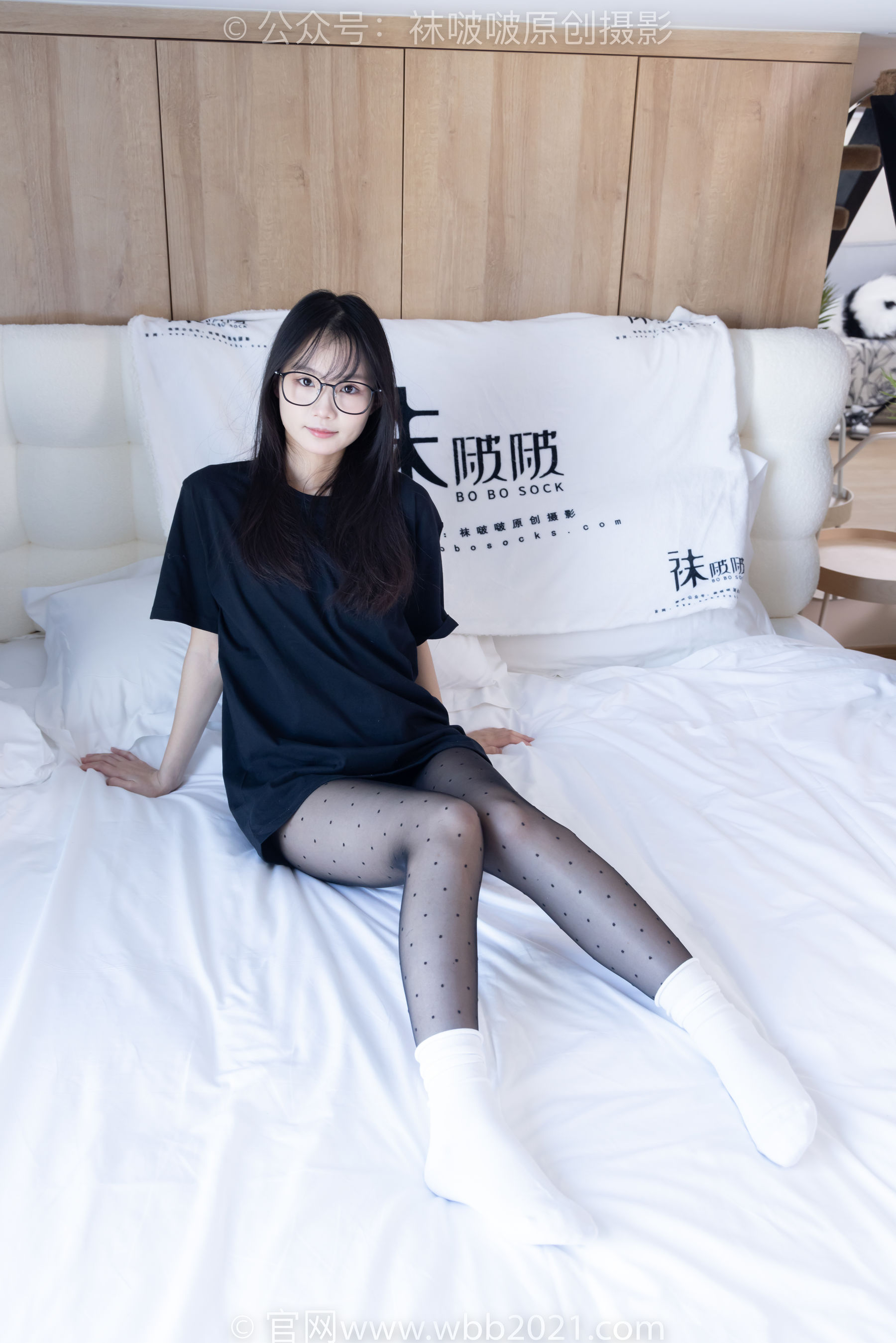 BoBoSocks袜啵啵 No.418 甜甜圈 - 板鞋、白棉袜、波点黑丝_第4张