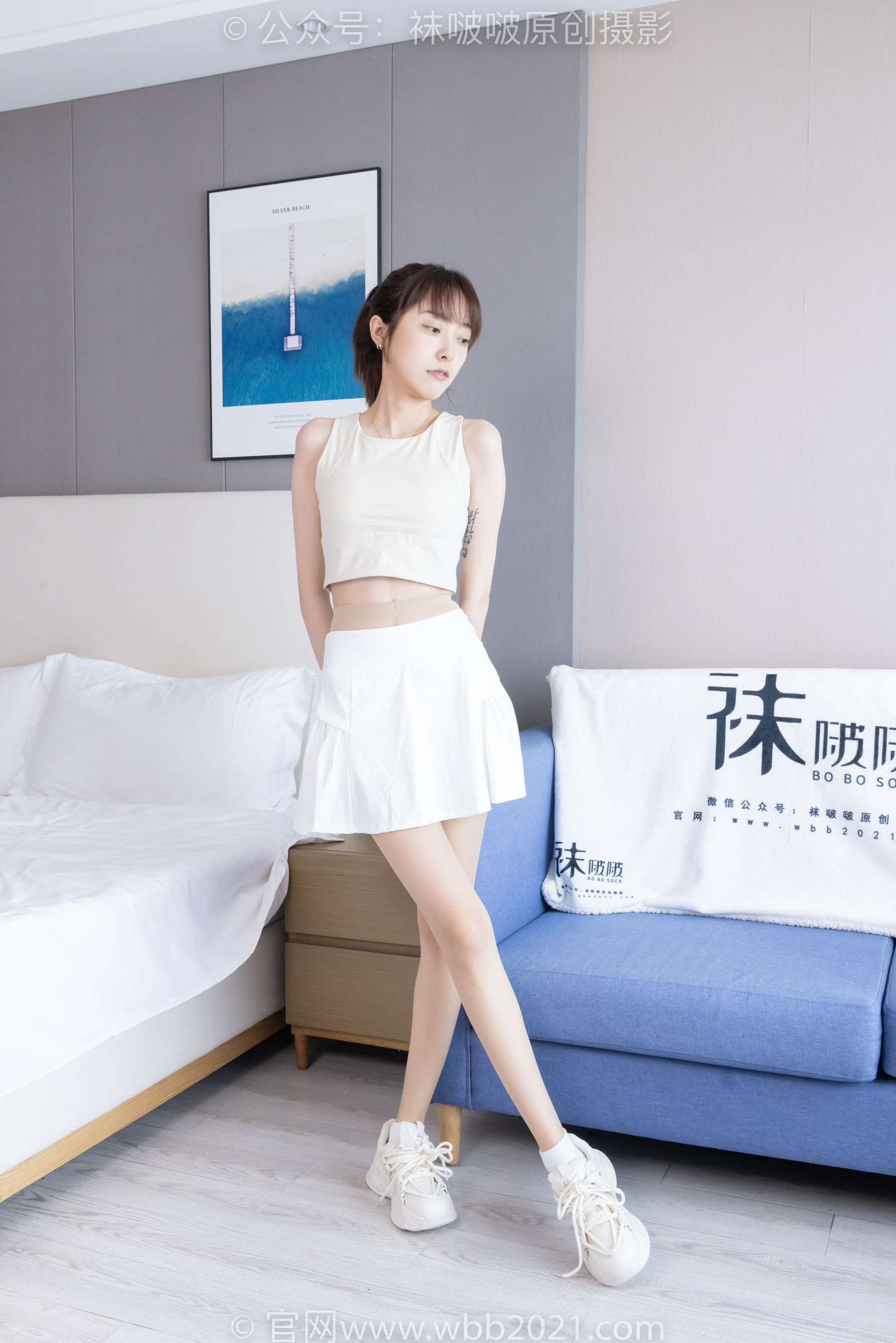 BoBoSocks袜啵啵 No.424 稚予 -运动鞋、白棉袜、肉丝、腰丝_第1张