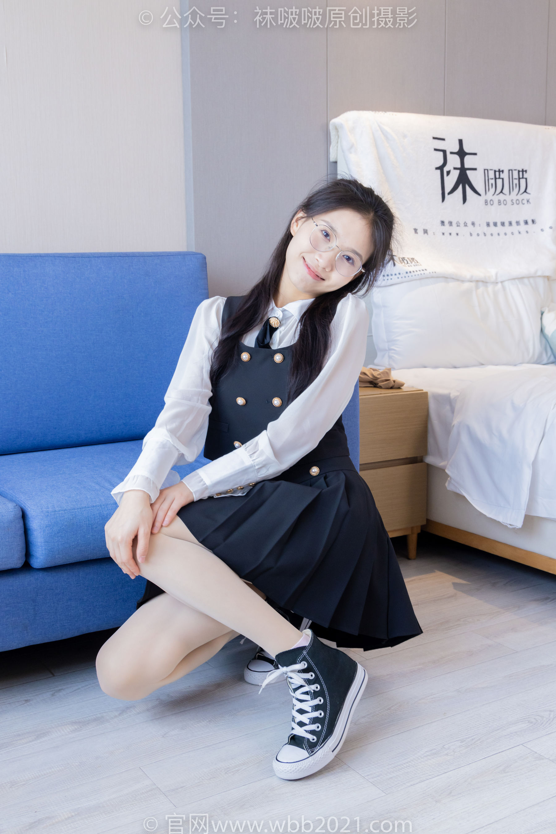 BoBoSocks袜啵啵 No.431 芝士 -高跟鞋、板鞋、黑棉袜、粉棉袜、油亮肉丝_第5张