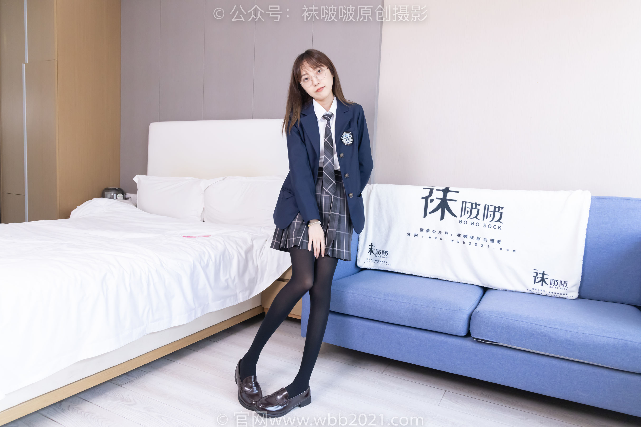 BoBoSocks袜啵啵 No.432 稚予 -皮鞋、厚黑丝、jk制服_第1张