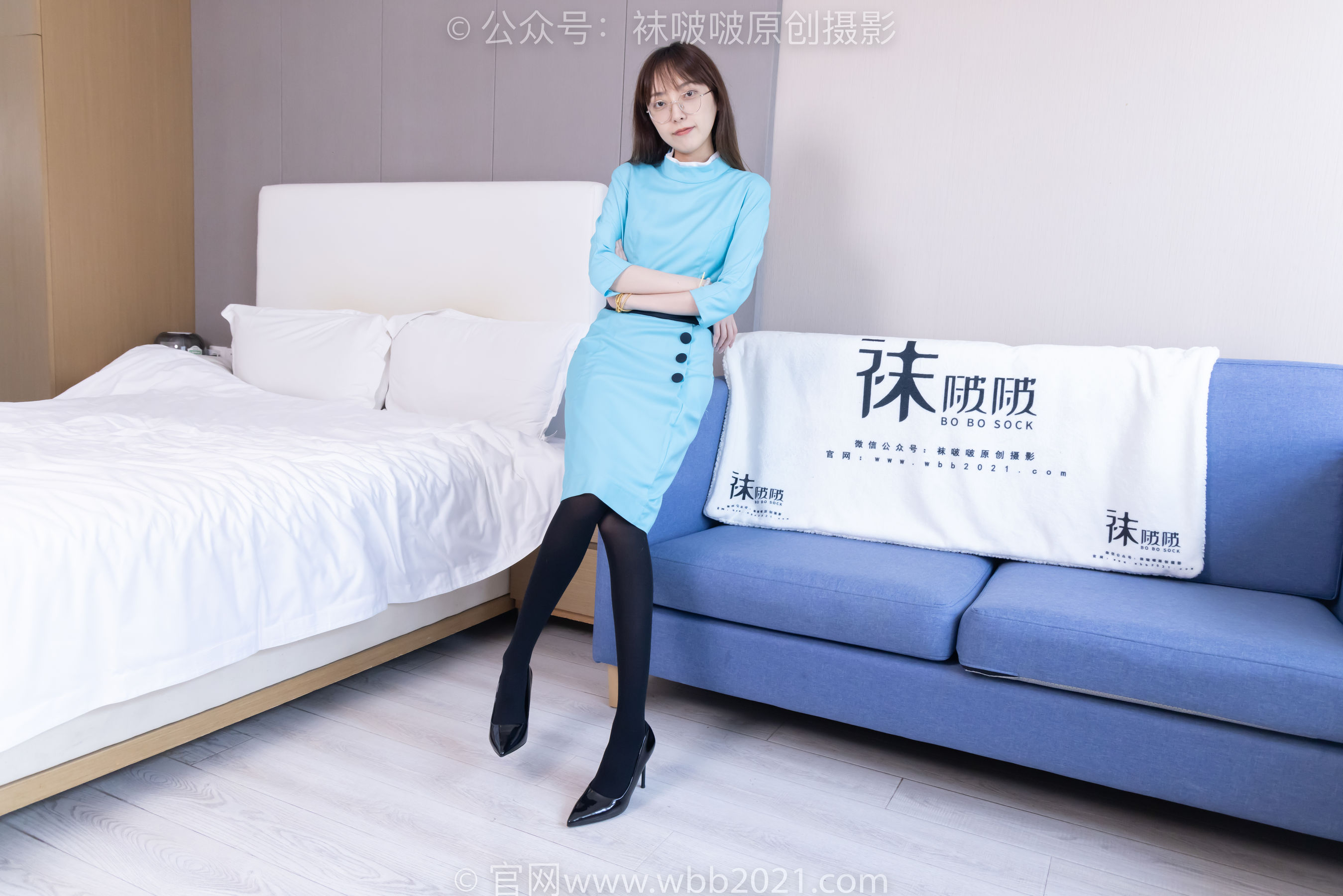 BoBoSocks袜啵啵 No.440 稚予 -高跟鞋、厚黑丝、空姐制服_第1张