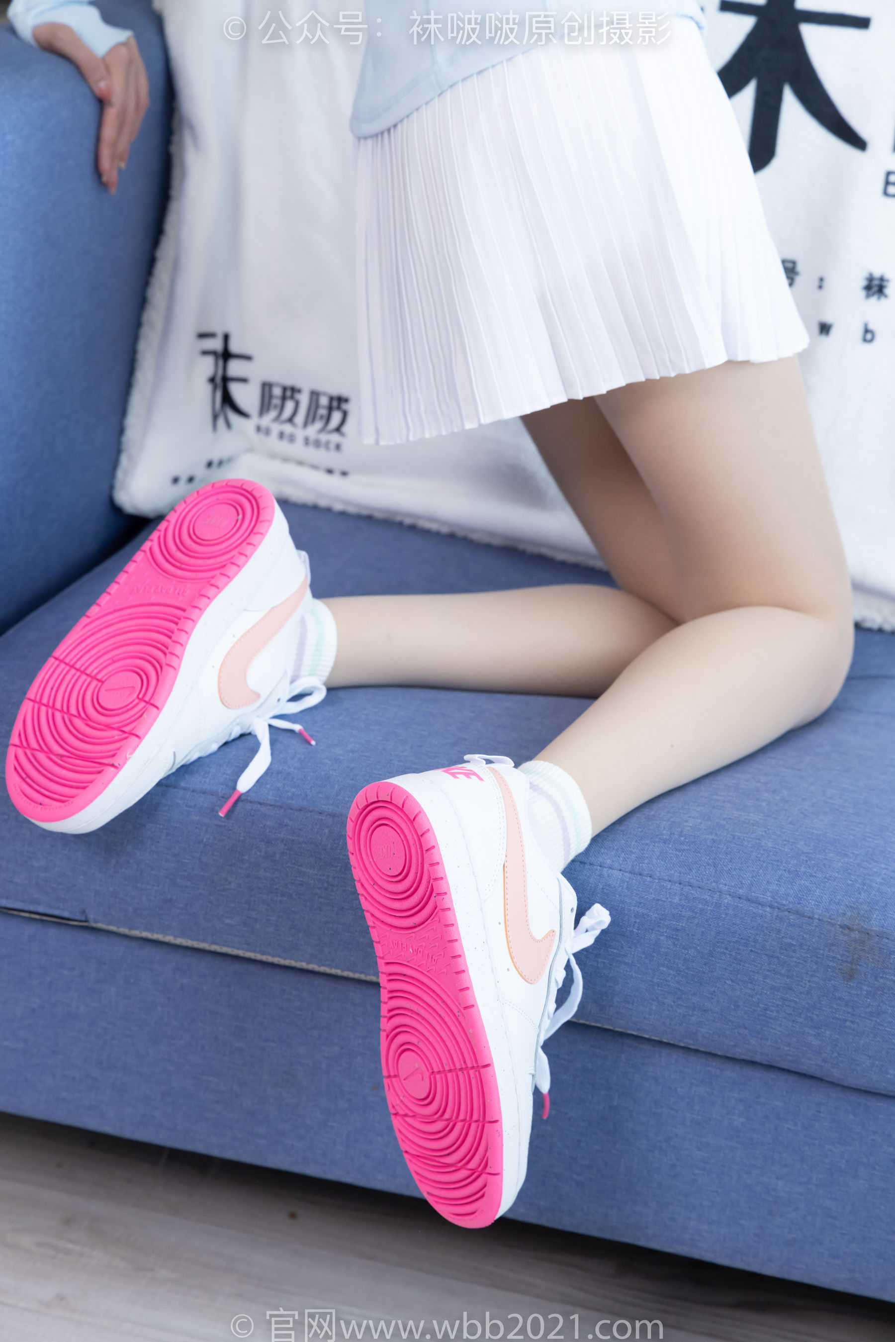 BoBoSocks袜啵啵 No.454 稚予 -白棉袜、肉丝、板鞋_第2张