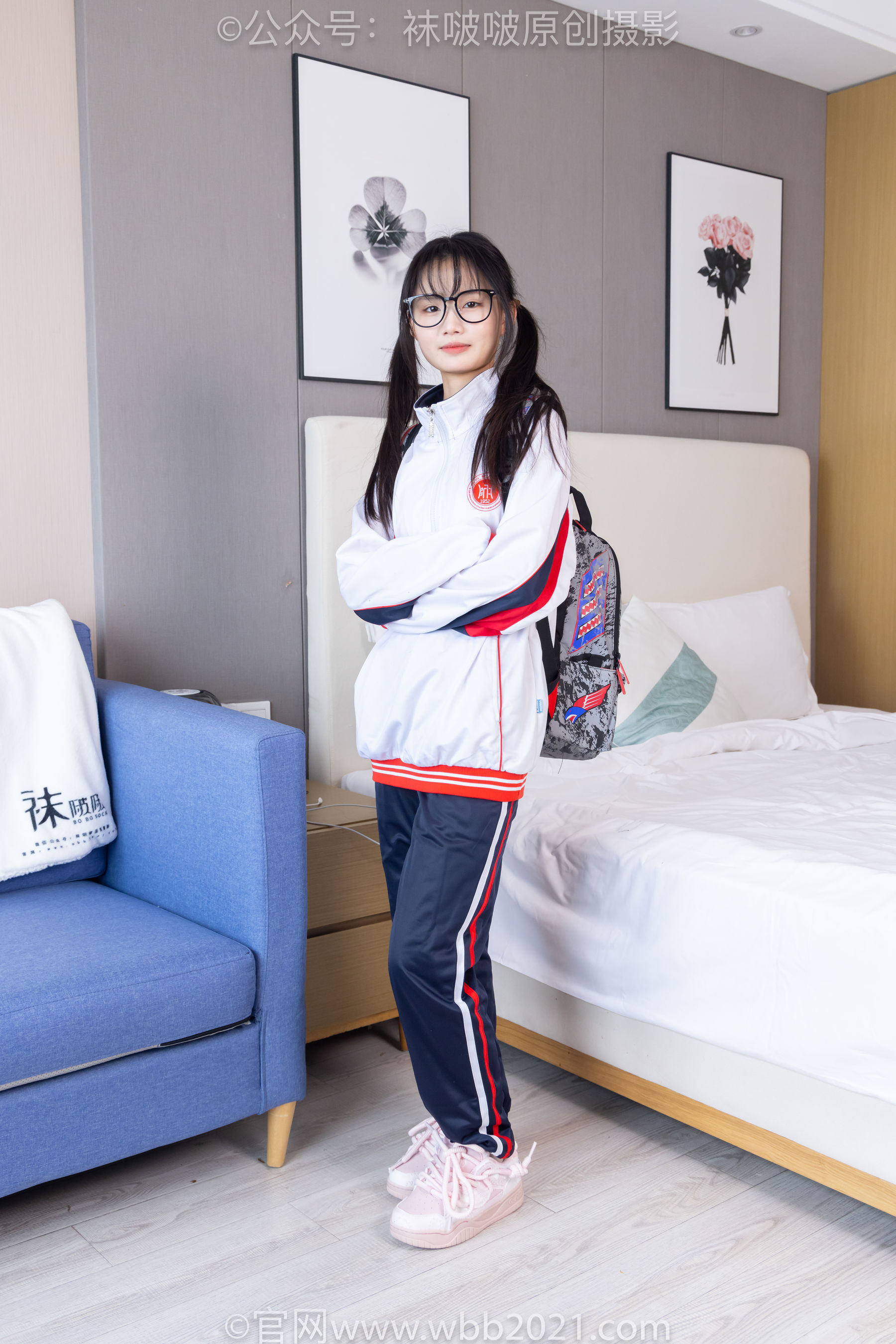 BoBoSocks袜啵啵 No.458 甜甜圈 -板鞋、白棉袜、肉丝、校服裤里丝_第1张