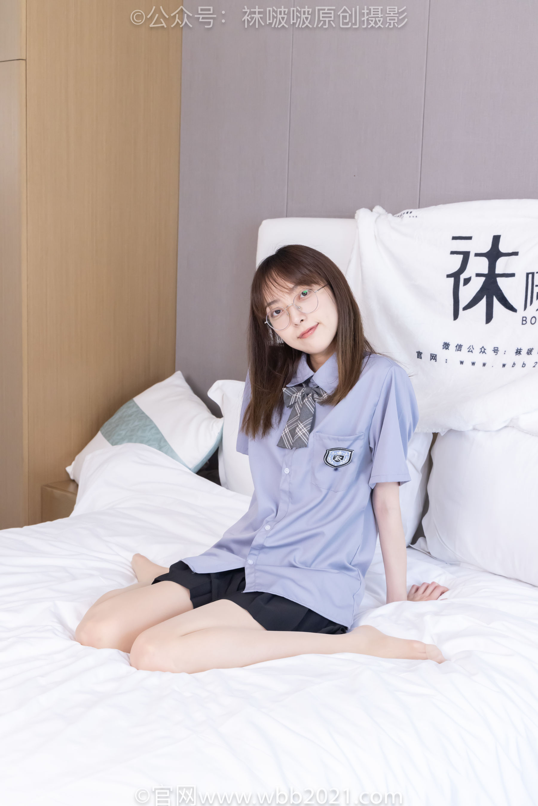 BoBoSocks袜啵啵 No.460 稚予 -JK制服、皮鞋、帆布鞋、薄白丝_第5张