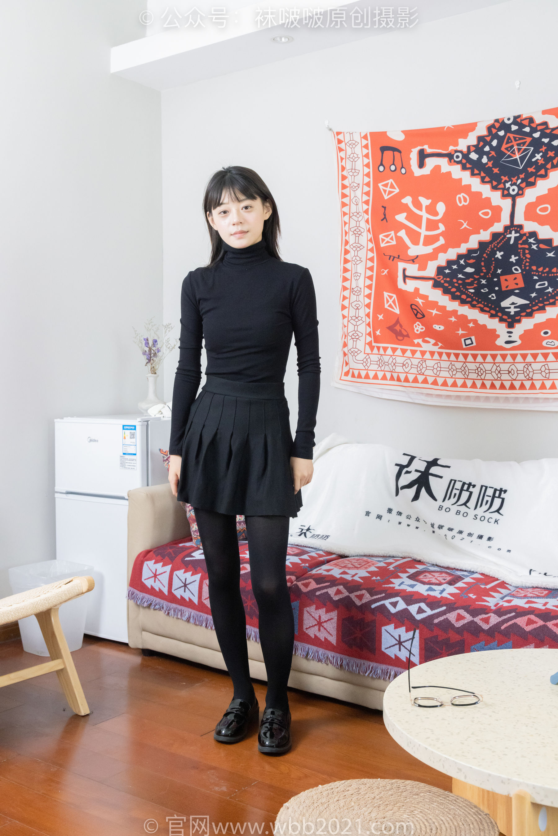 BoBoSocks袜啵啵 No.466 糯米 - 皮鞋、厚黑丝_第1张