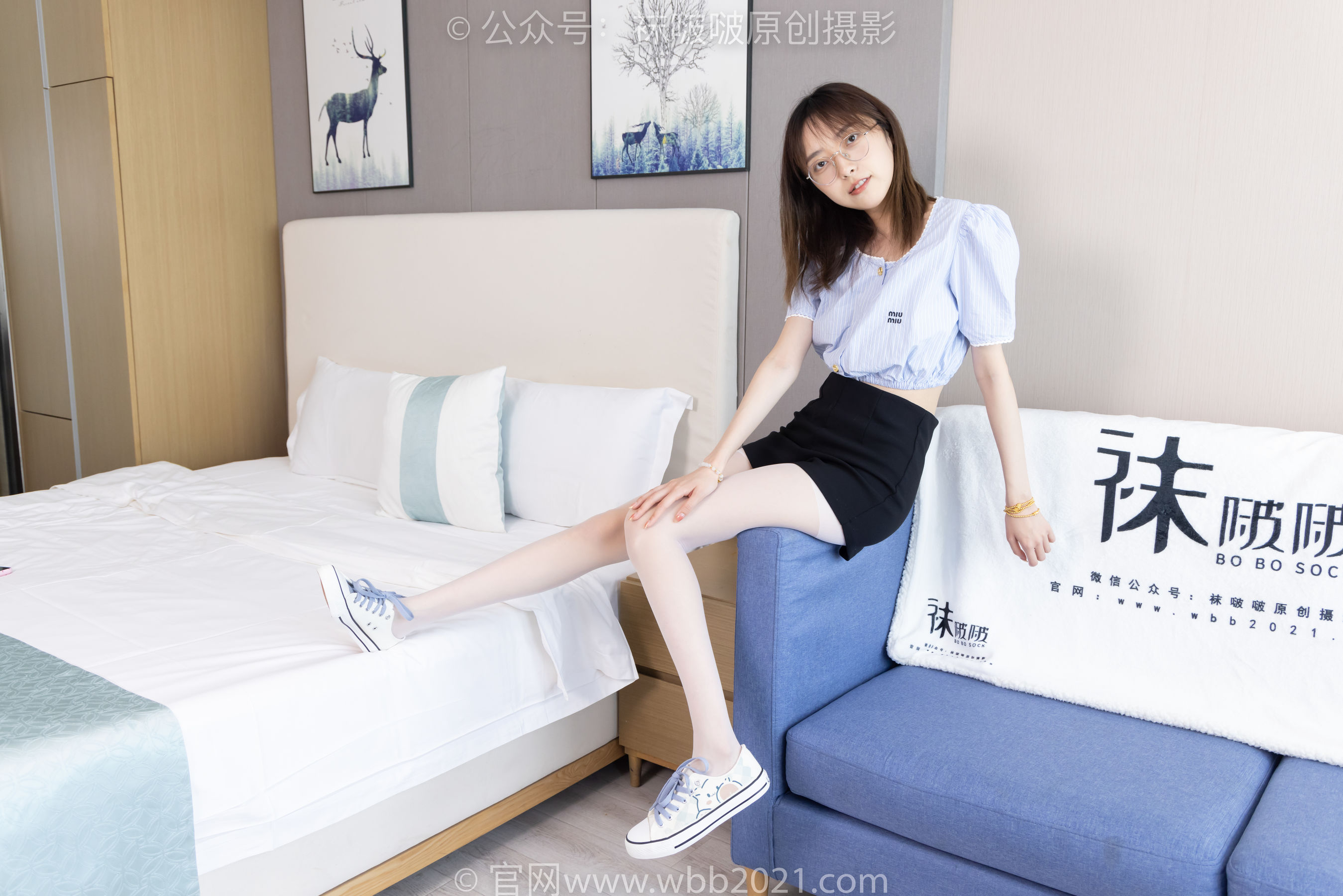 BoBoSocks袜啵啵 No.467 稚予 - 板鞋、白丝_第2张