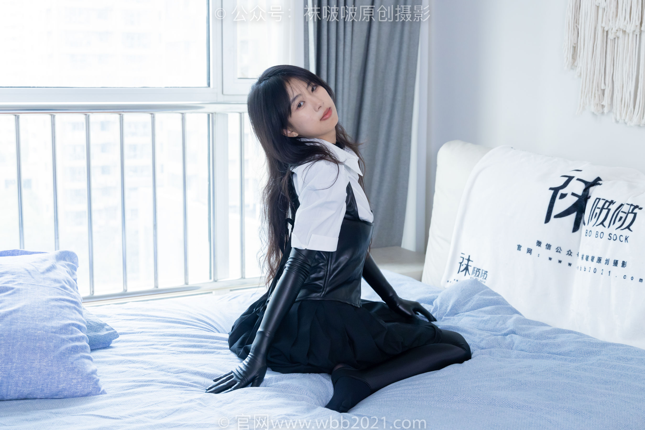 BoBoSocks袜啵啵 No.475 奶油 - 高跟长靴、厚黑丝五指袜、踩脚裤裤里丝、靴子部分戴口罩_第5张