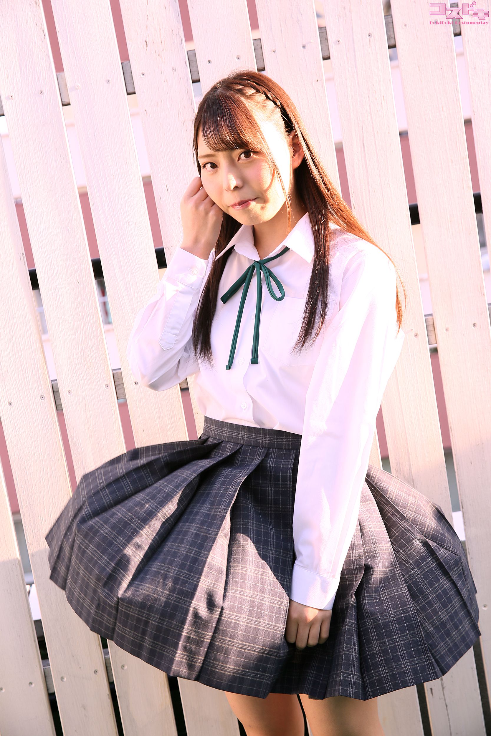 [Cosdoki] Chiaki Narumi 鳴海千秋2 narumichiaki2_pic_seifukusoto1_第2张