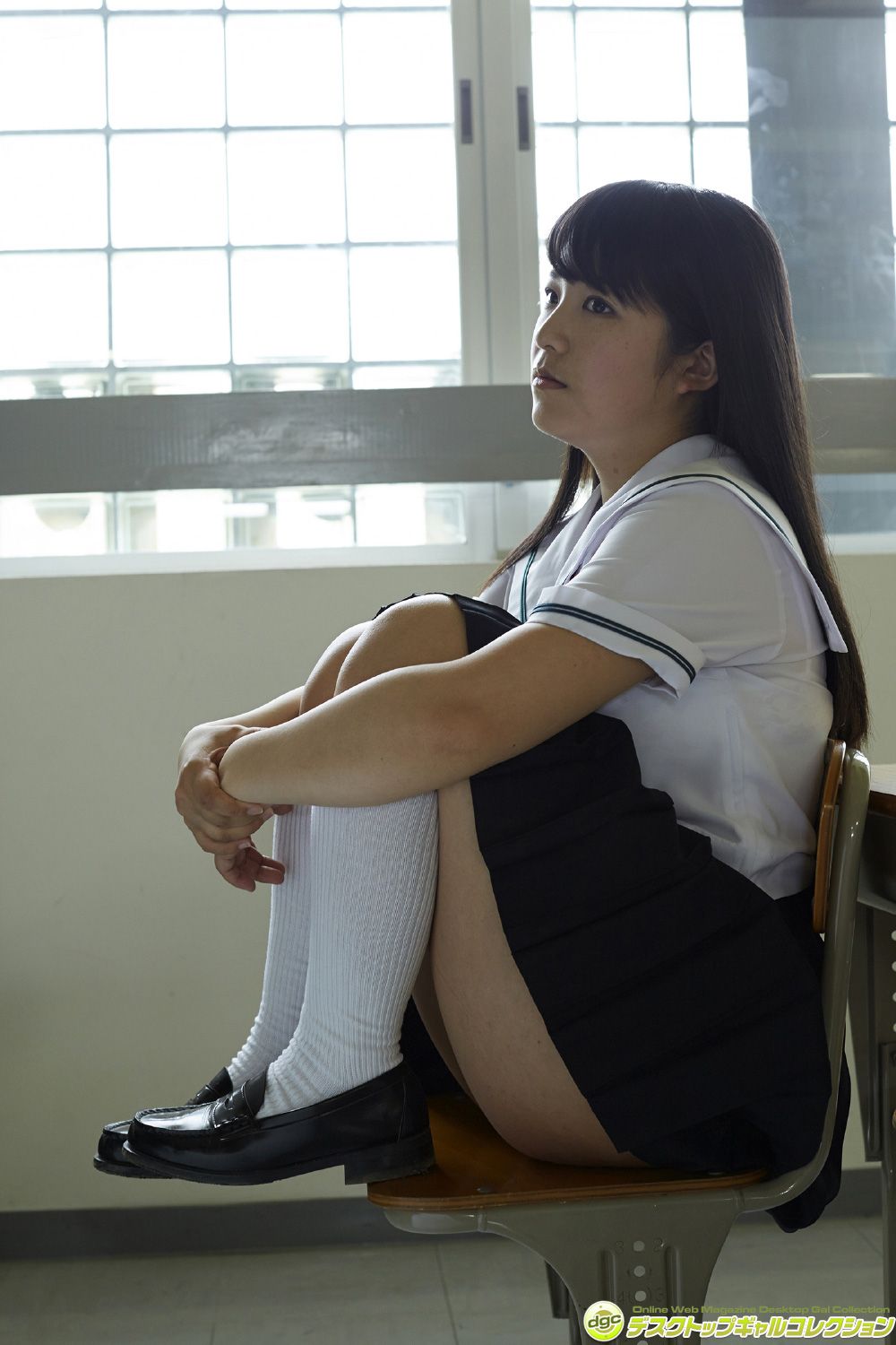 北見千賀《正統派ぽっちゃりアイドルの制服美女紀行!》 [DGC] NO.1220_第5张