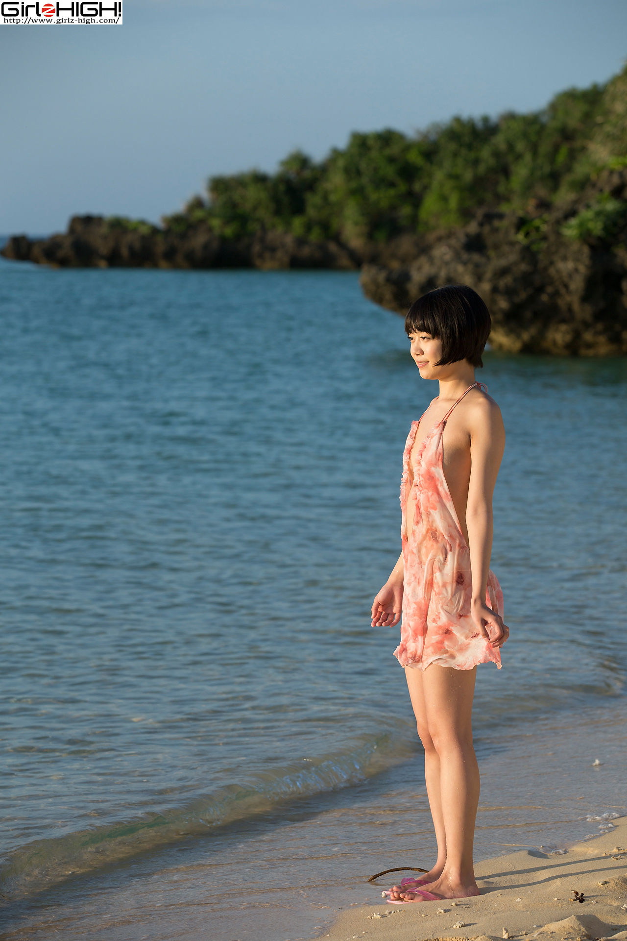 [Girlz-High] Koharu Nishino 西野小春 - 海边镂空少女 - bkoh_004_003_第1张
