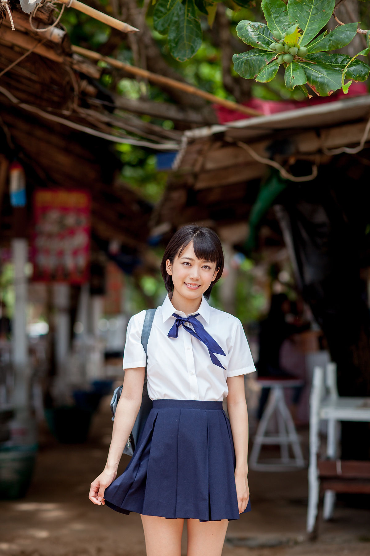 西野小春《海边校服+高叉泳装》 [Minisuka.tv]_第1张