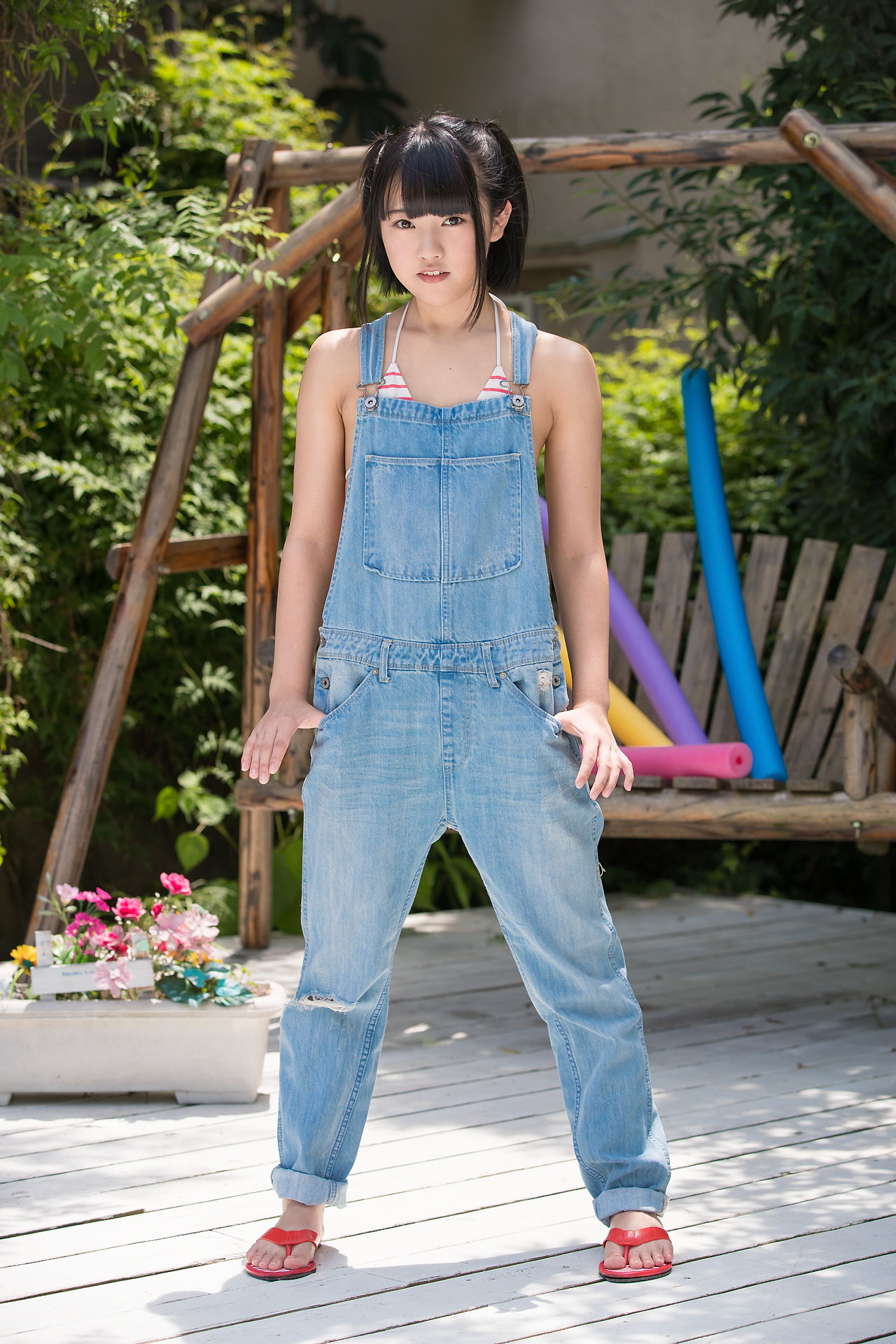 Anju Kouzuki 香月杏珠《吊带牛仔裤》 [Minisuka.tv]_第4张