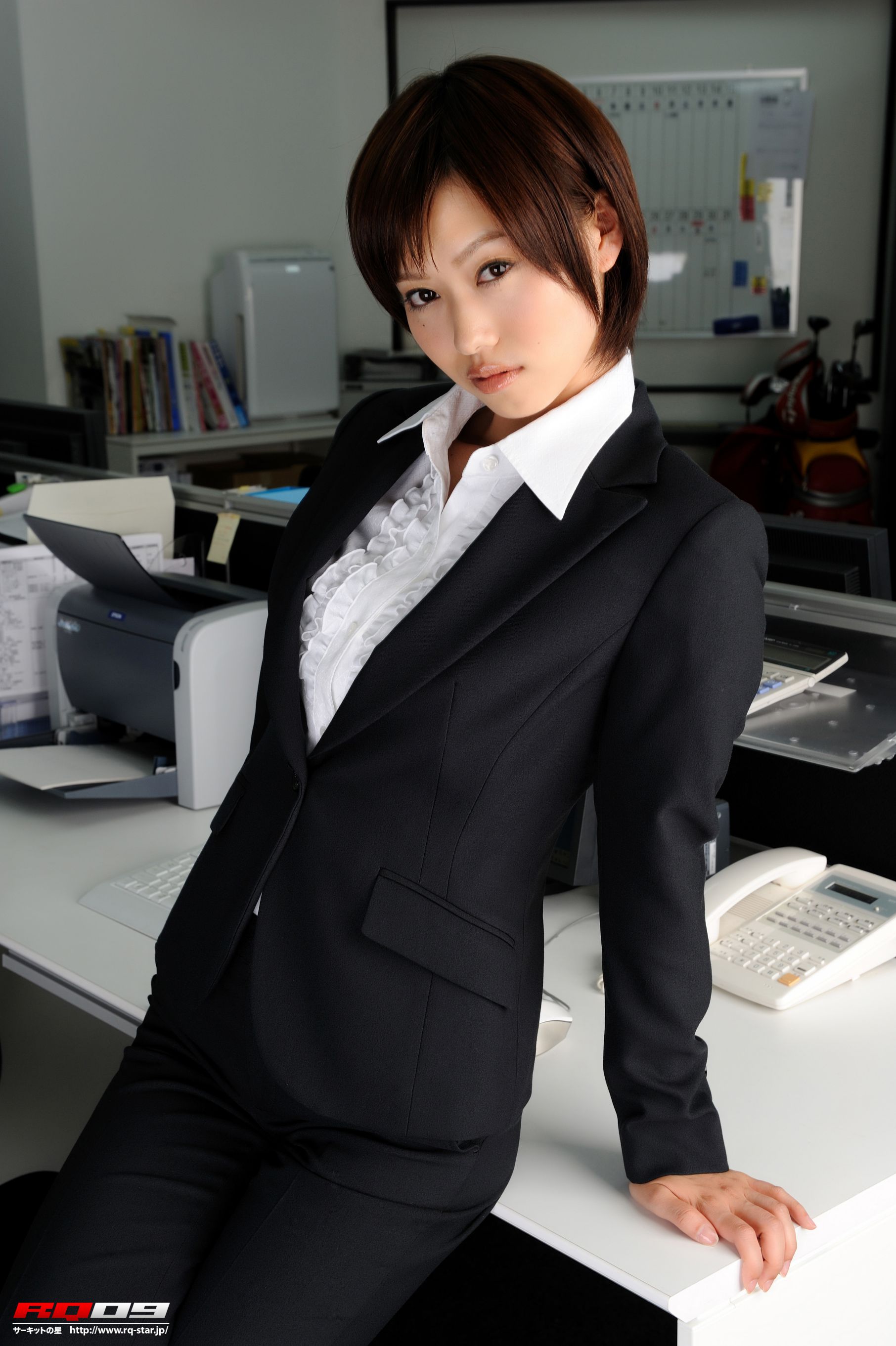 [RQ-STAR写真集] NO.00155 藤村えみり/藤村枝美里 Recruit Style 办公室美女系列_第4张