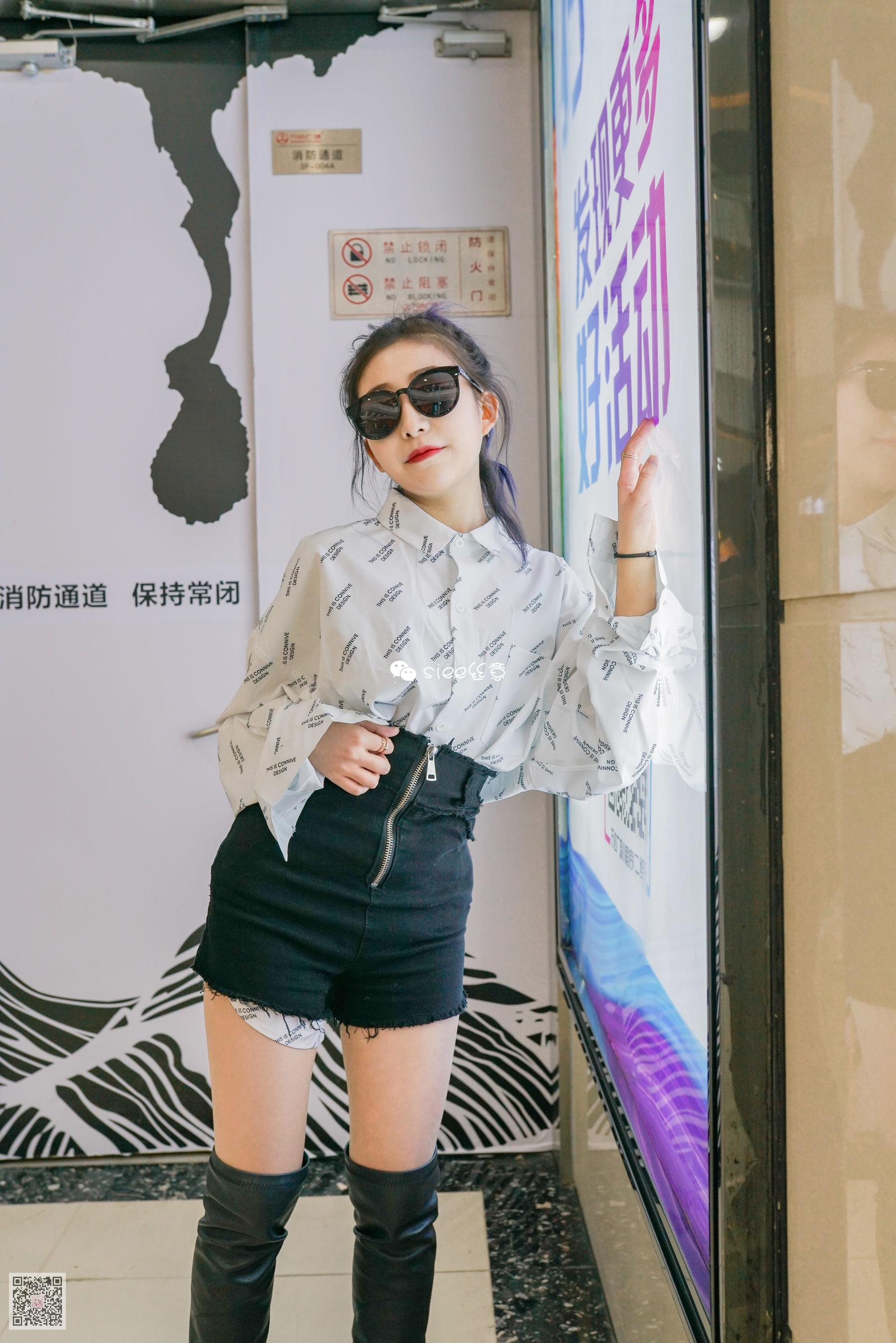 [丝意SIEE] 婷婷 长筒靴配肤色絲，小性感_第5张