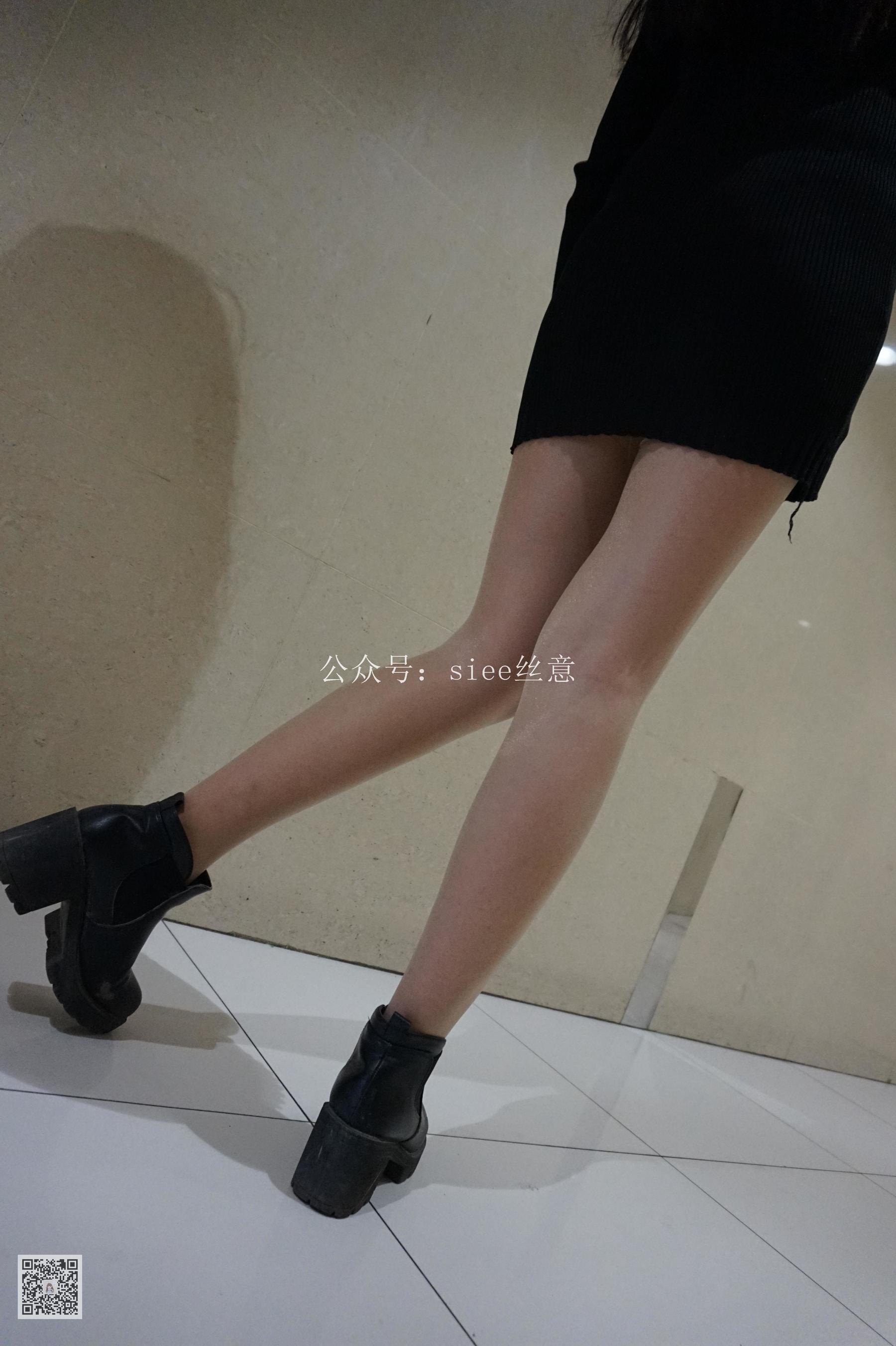 [丝意SIEE] 曦曦 黑色紧身裙配肉丝_第3张