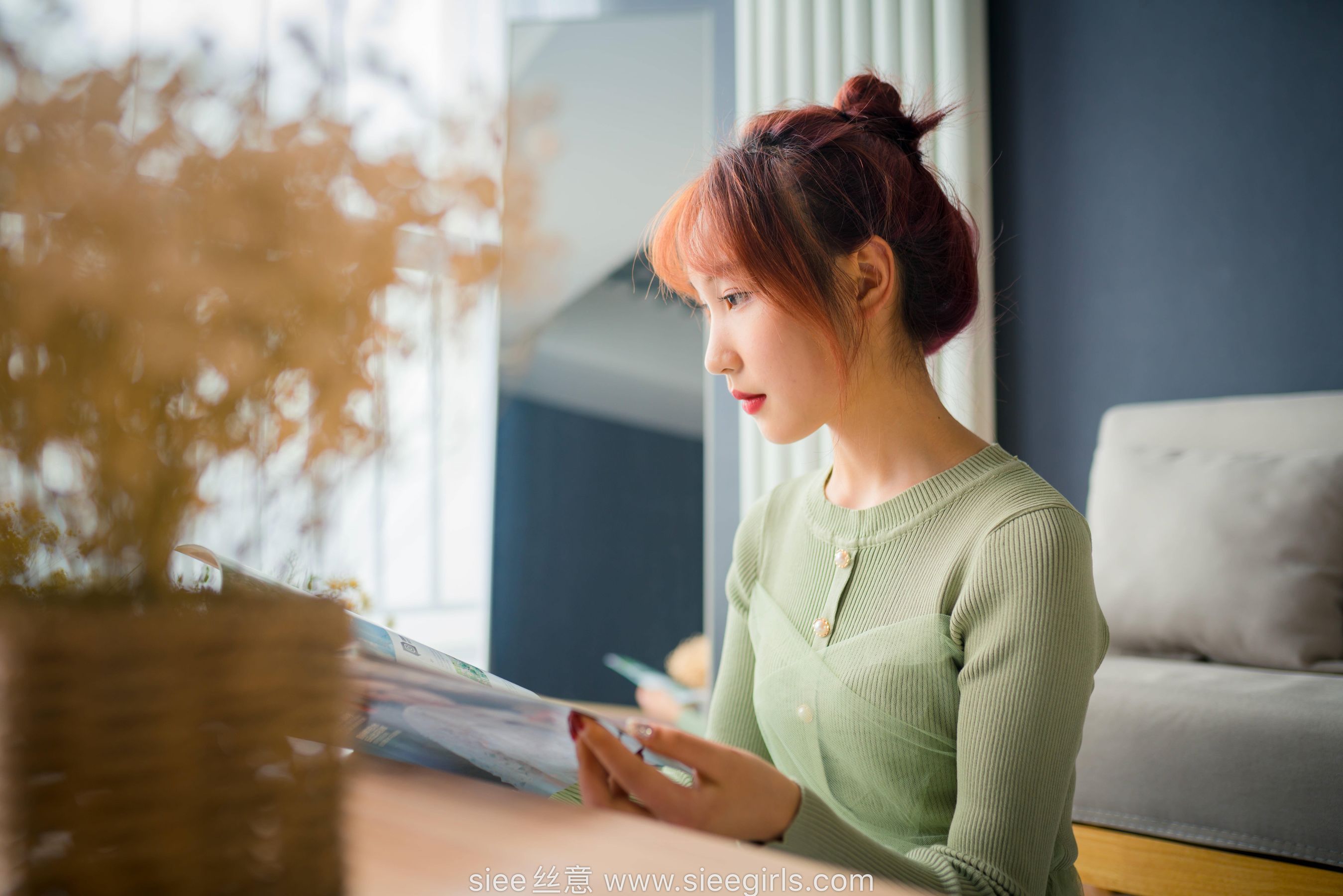 [丝意SIEE] NO.473 绿色莲衣裙 厚肉丝_第4张