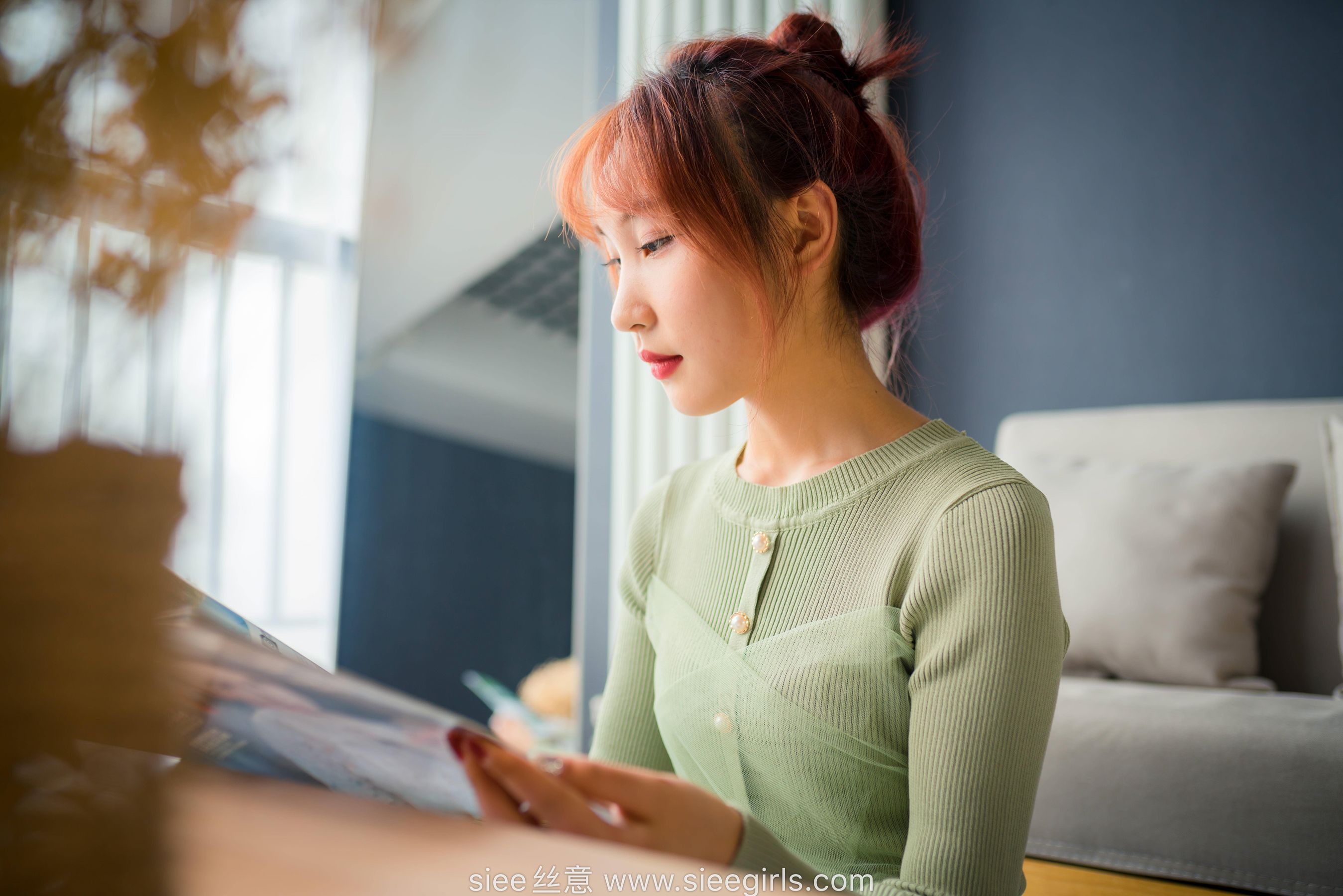 [丝意SIEE] NO.473 绿色莲衣裙 厚肉丝_第5张