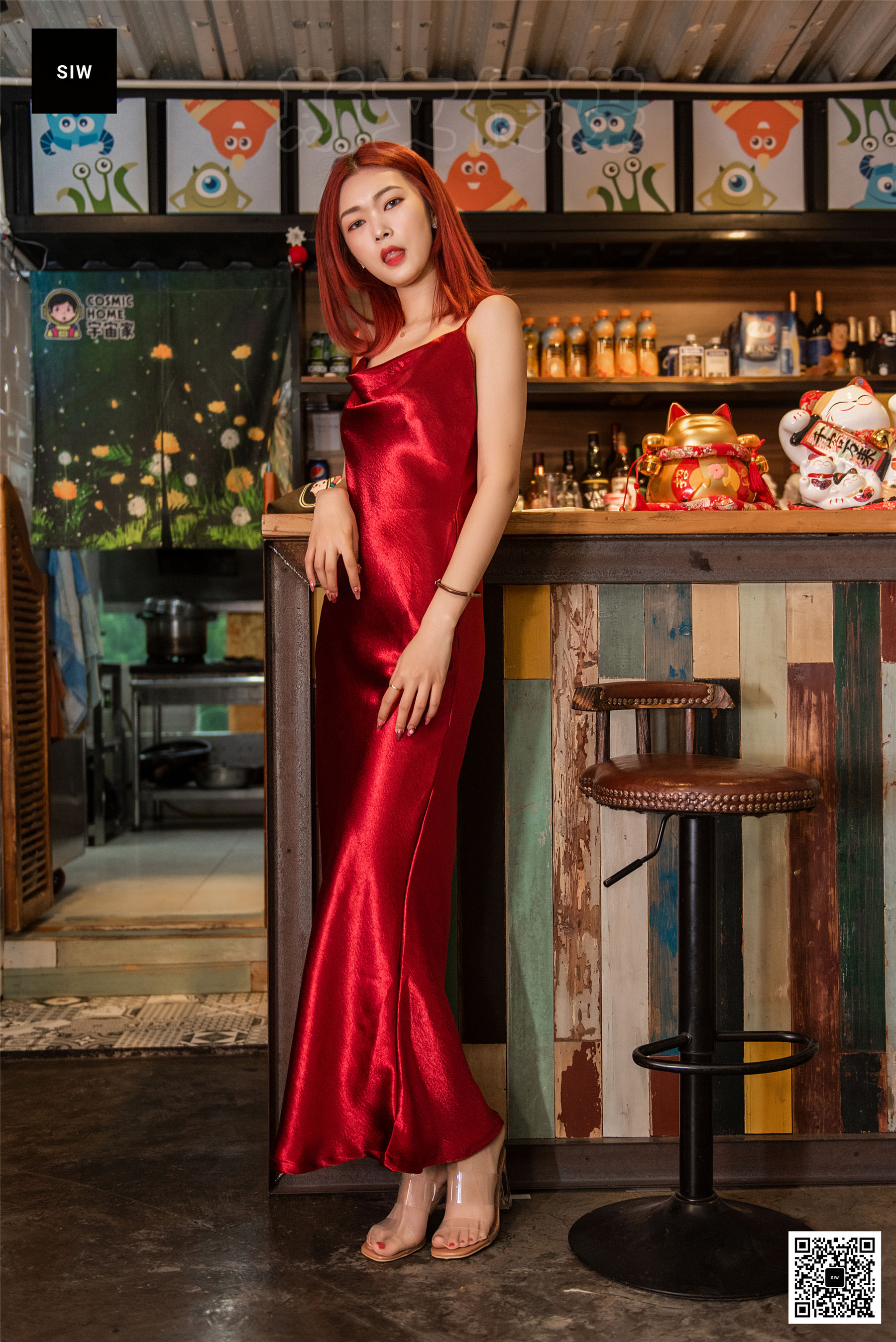[斯文传媒SIW]  悦悦 烈焰红裙_第1张