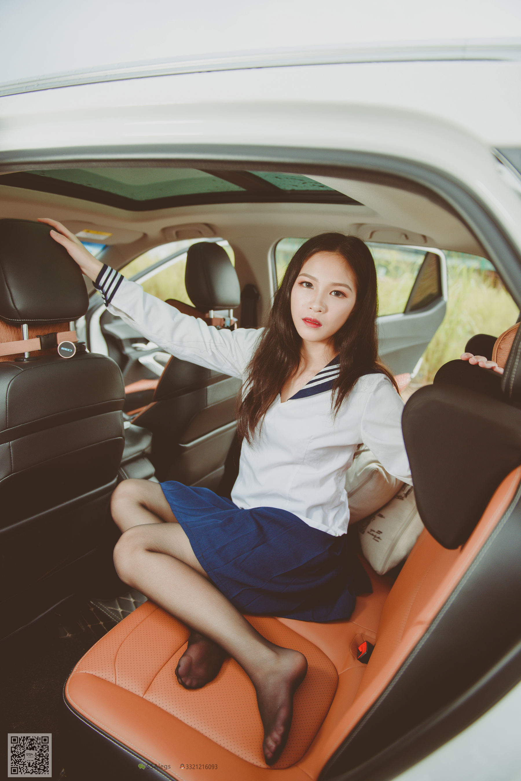 [SSA丝社]超清写真 No.017 佳佳 小丝妹开车_第2张