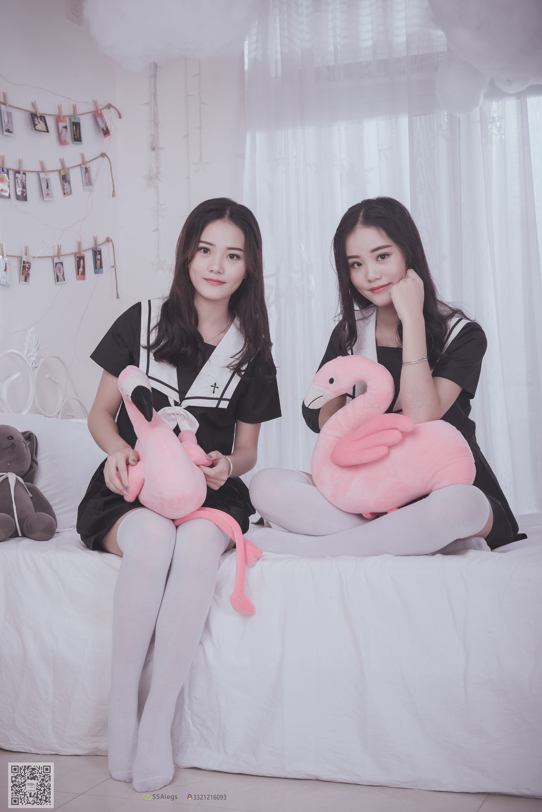 [SSA丝社]超清写真 No.028 青青姐妹 姐妹花的JK情_第5张