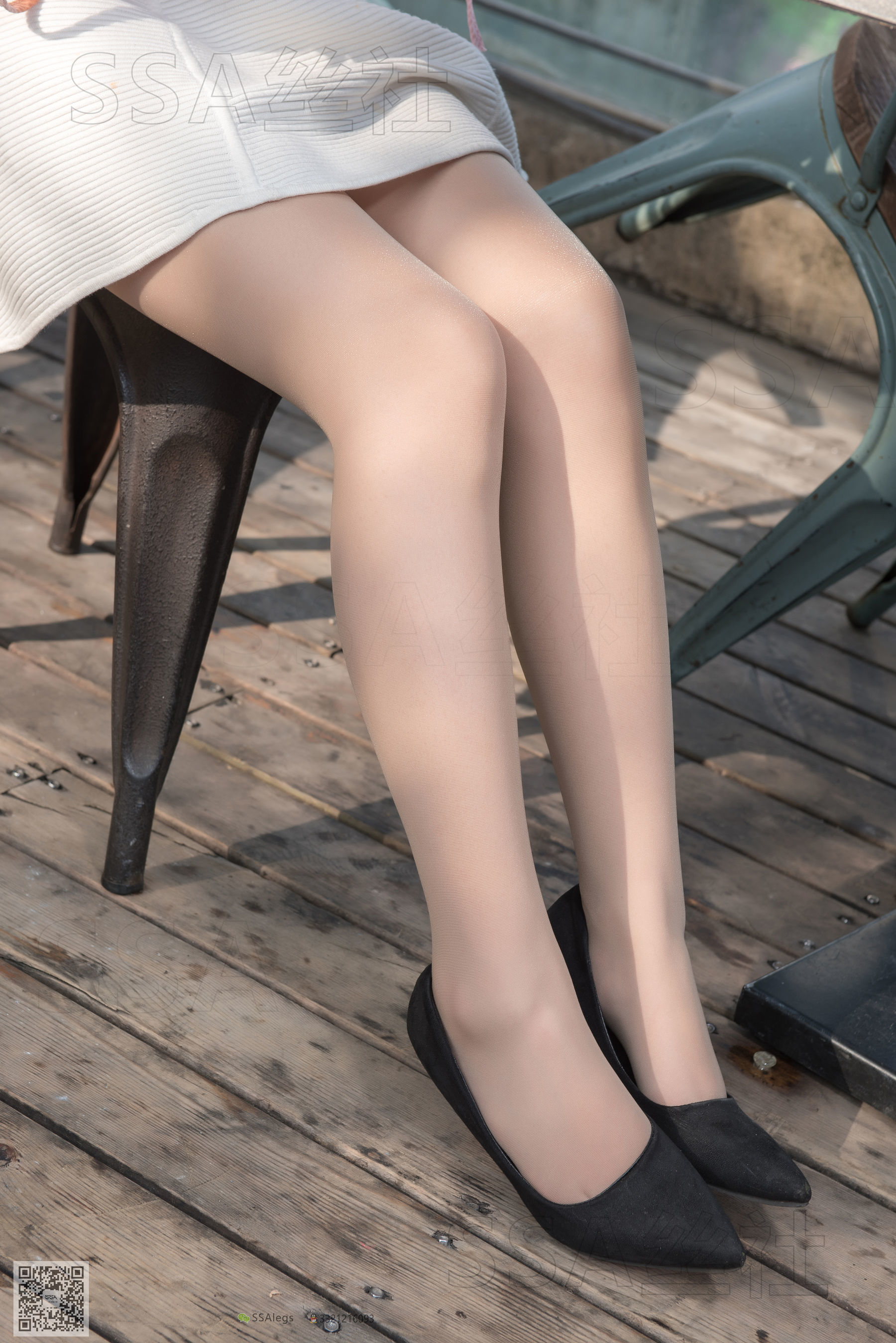 [SSA丝社]超清写真 No.052 西西 街拍小白裙_第2张