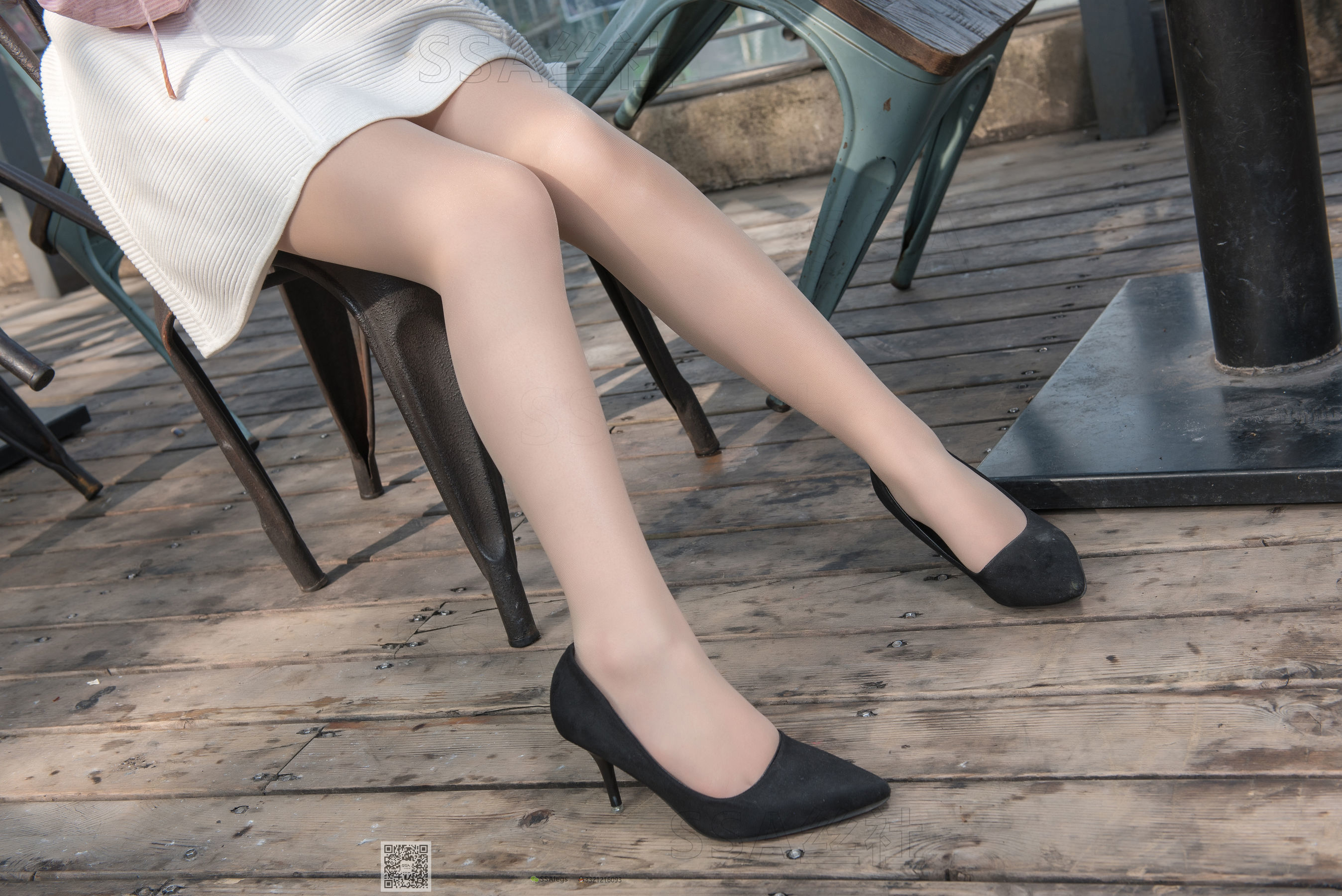 [SSA丝社]超清写真 No.052 西西 街拍小白裙_第3张