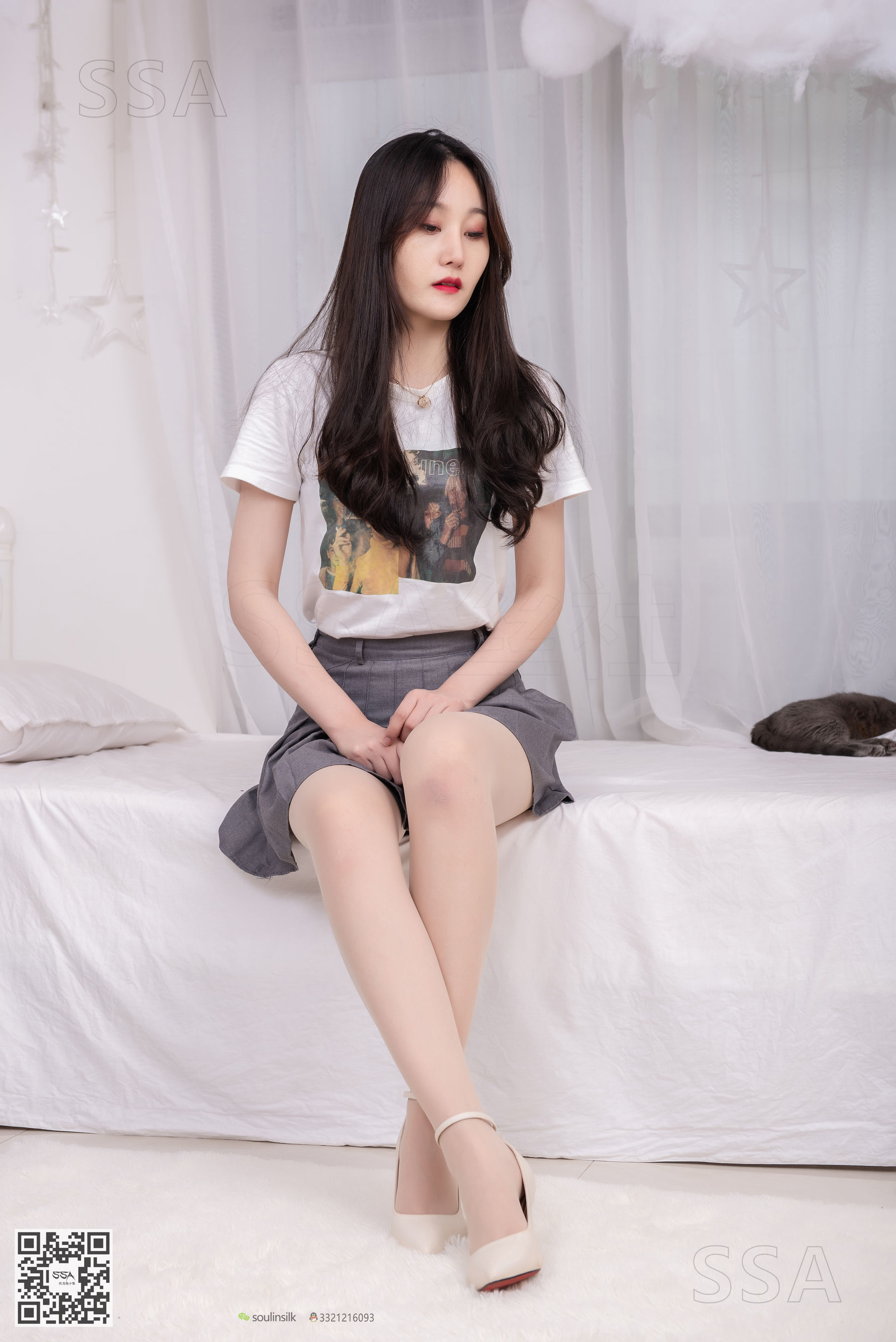 [SSA丝社]超清写真 No.166 瑶瑶 休闲居家肉丝裸足_第4张