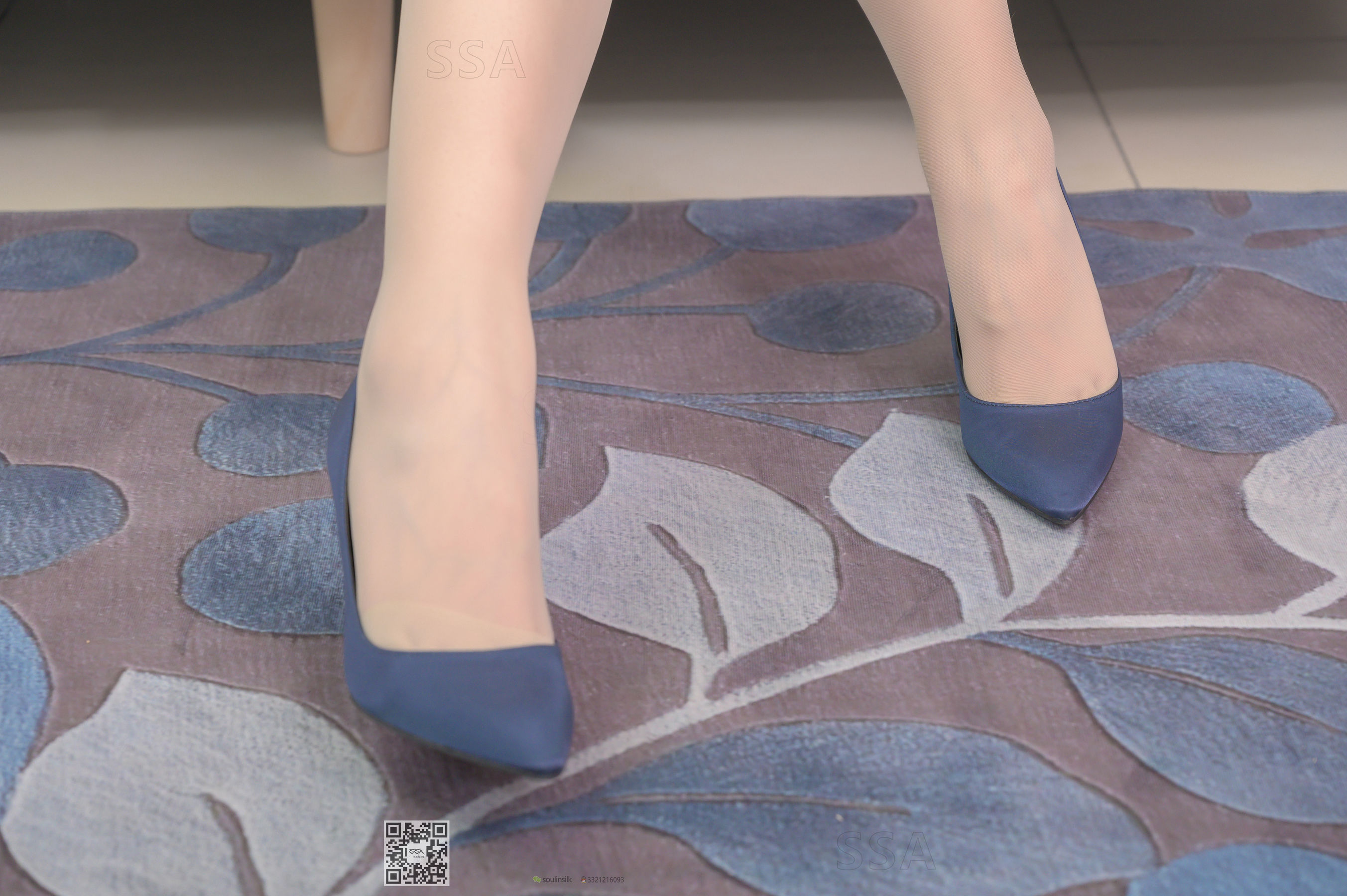 [SSA丝社]超清写真 No.192 小鹿 蓝色条纹裙_第2张