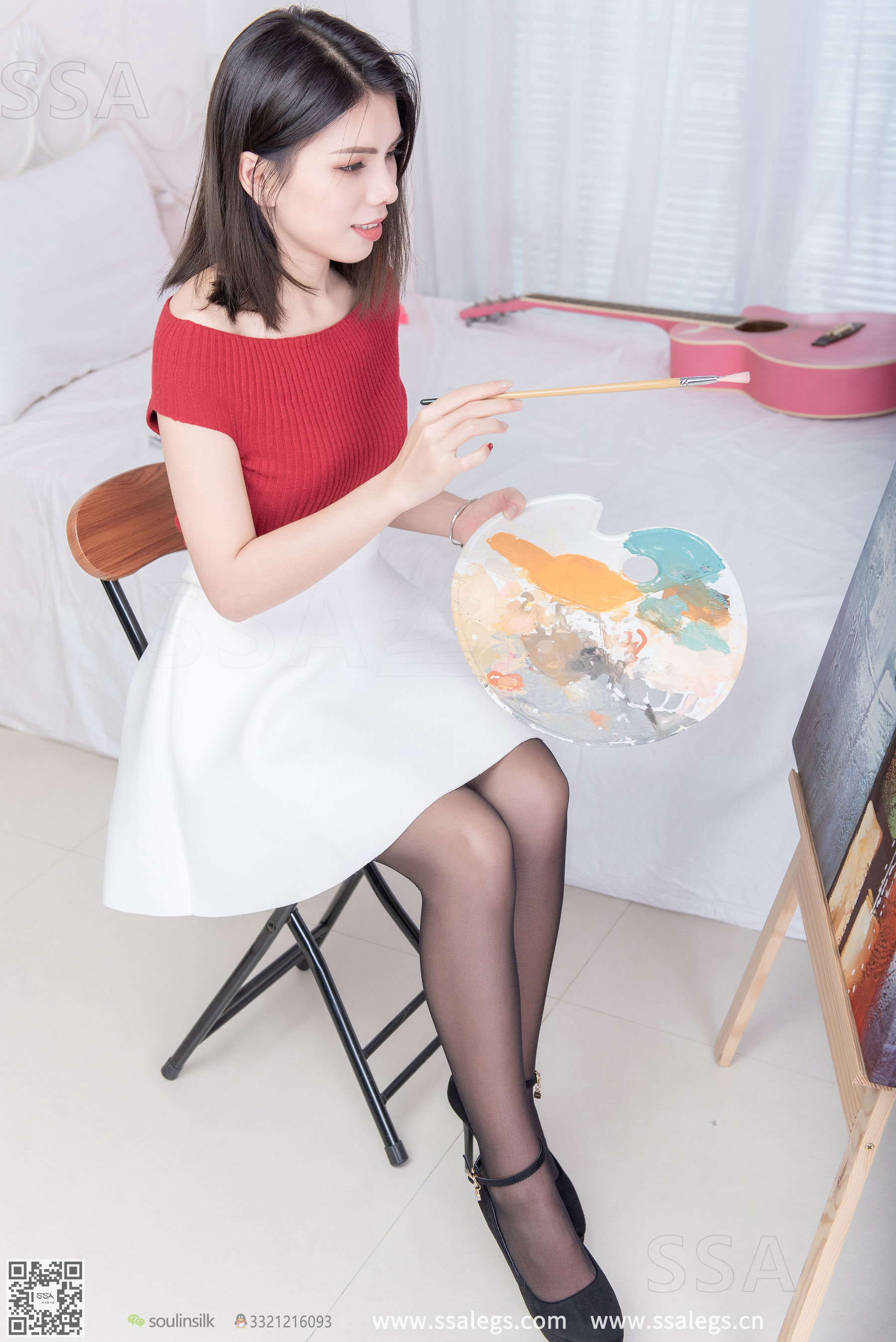 [SSA丝社]超清写真 No.251 芷沫 画室_第5张