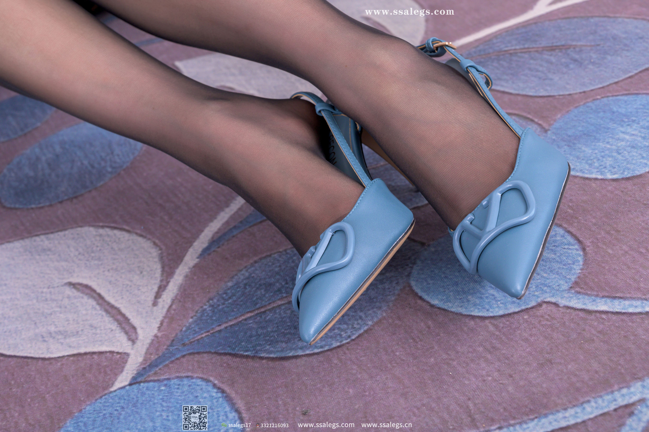 [SSA丝社]超清写真 No.398 媛媛 韩版复古碎花裙黑丝(上)_第5张