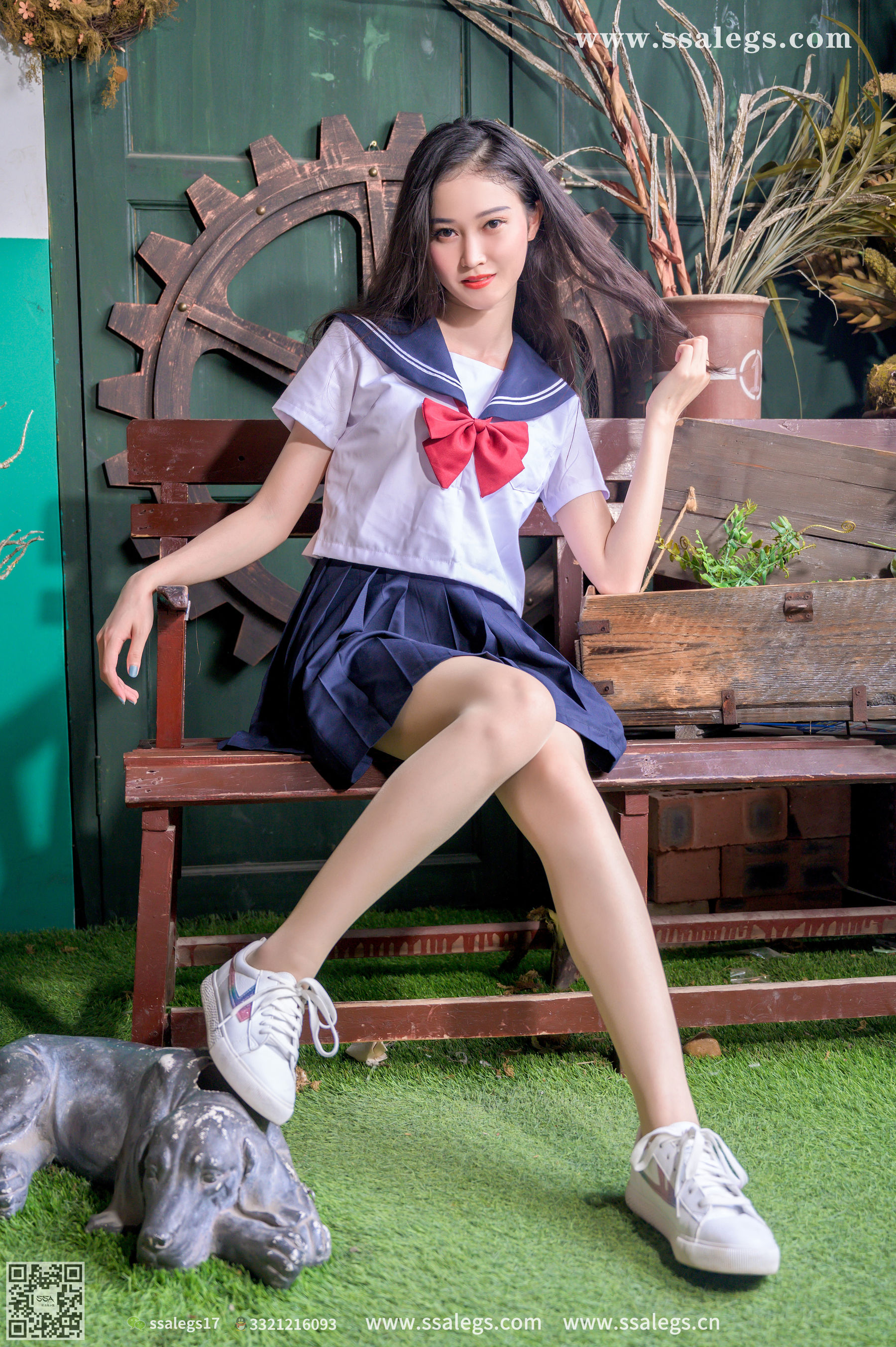 [SSA丝社]超清写真 No.421 漫漫 白色jk制服肉丝写真(上)_第5张