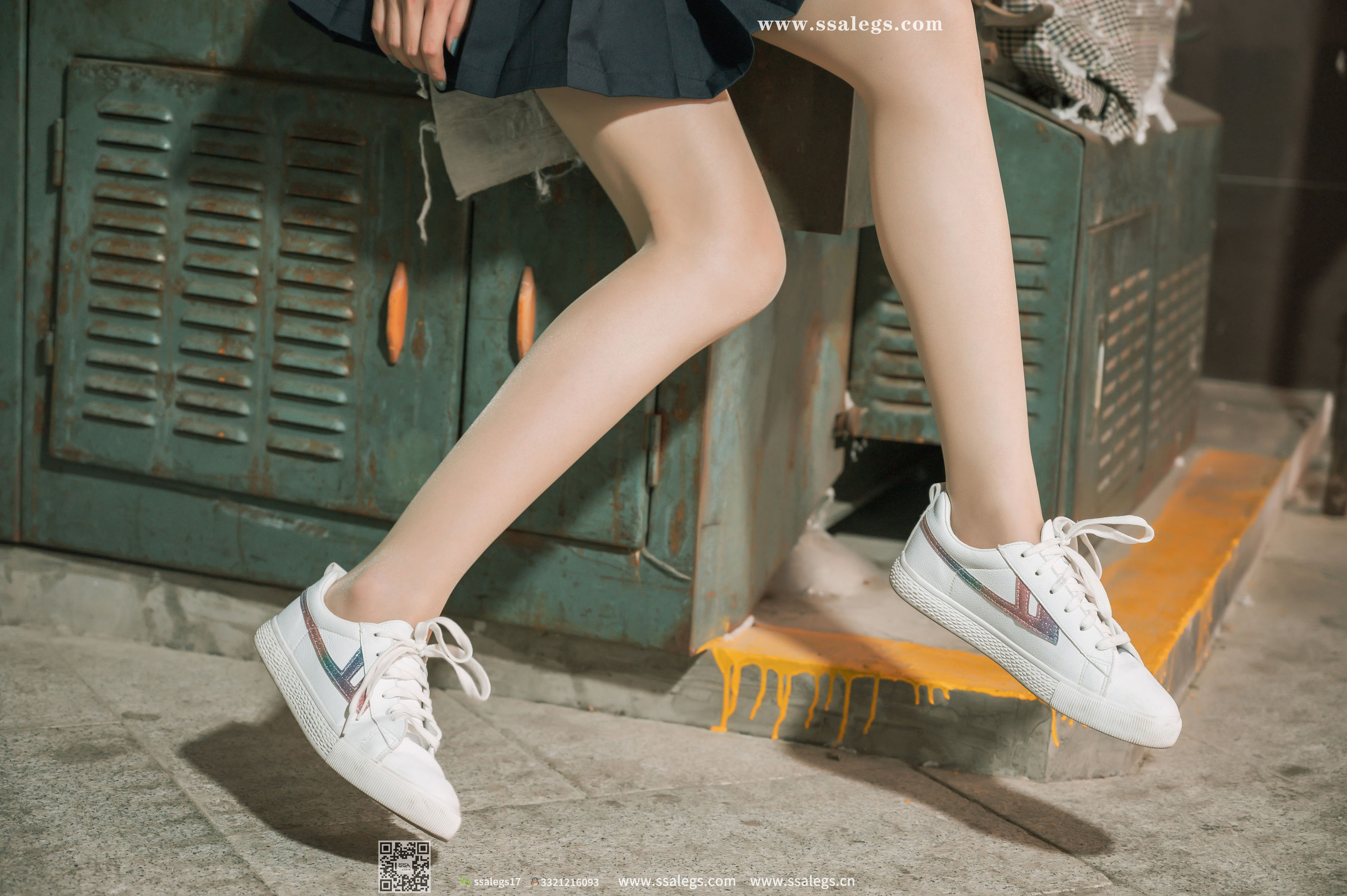 [SSA丝社]超清写真 No.422 漫漫 白色jk制服肉丝写真(下)_第3张